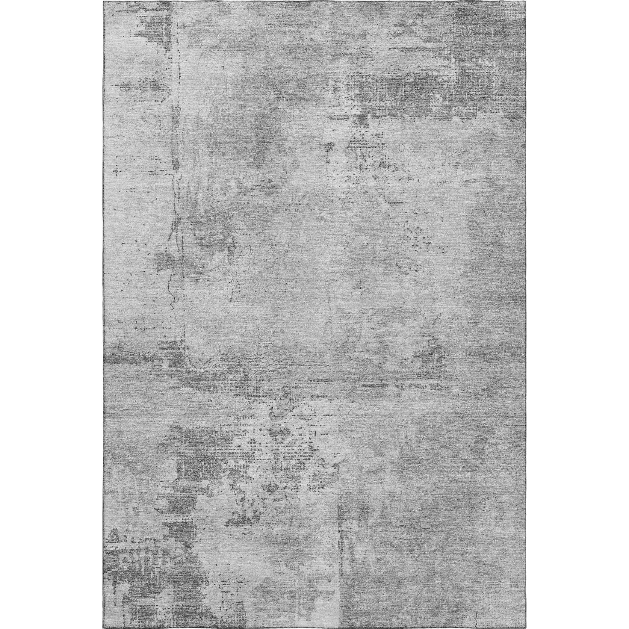 Antigua Machine Washable Transitional Gray Rug 2'6" x 3'10" #shape_Rectangle