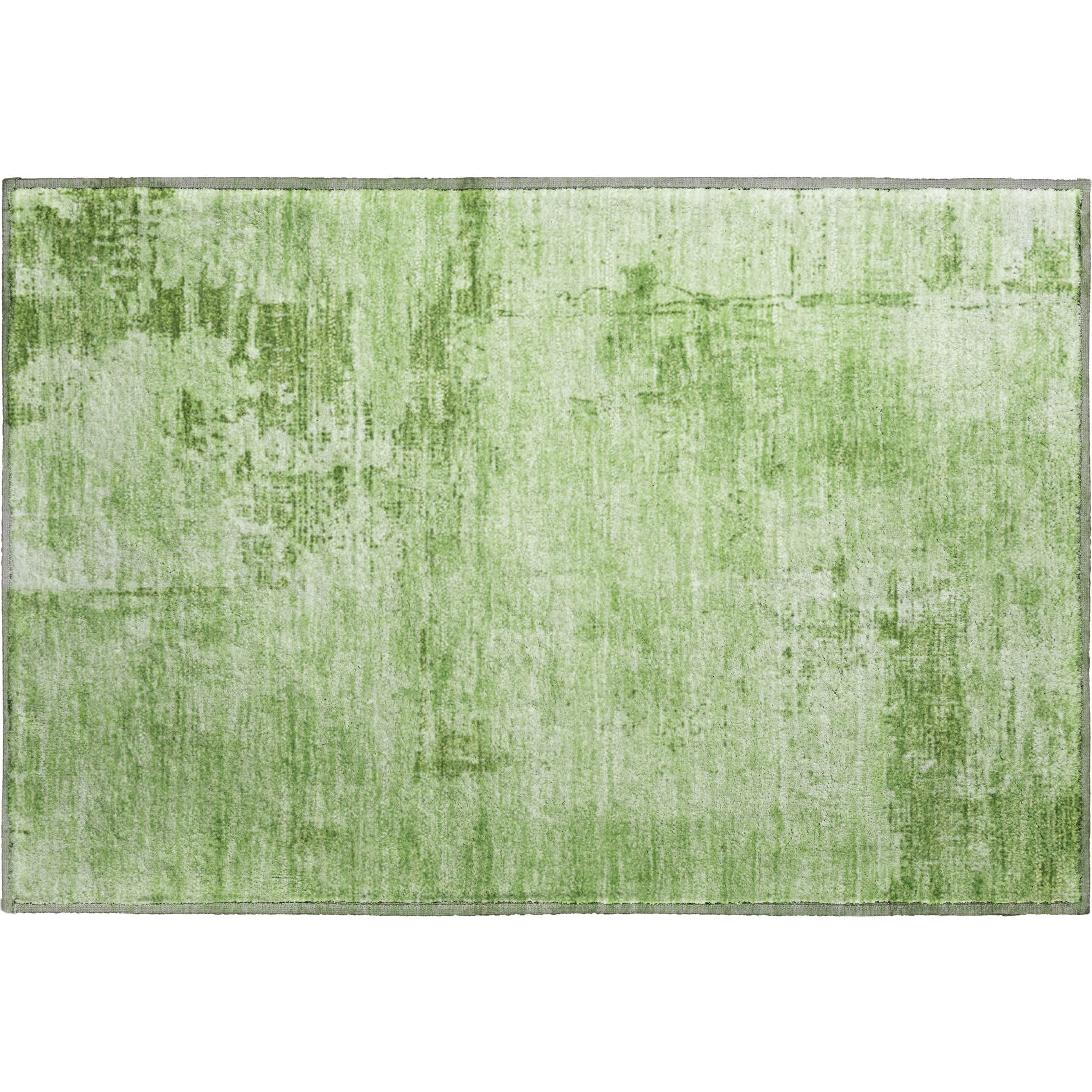 Antigua Machine Washable Transitional Green Rug 1'8" x 2'6" #shape_Rectangle