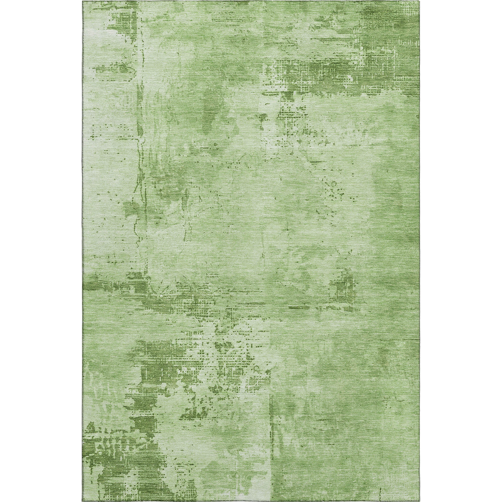 Antigua Machine Washable Transitional Green Rug 2'6" x 3'10" #shape_Rectangle