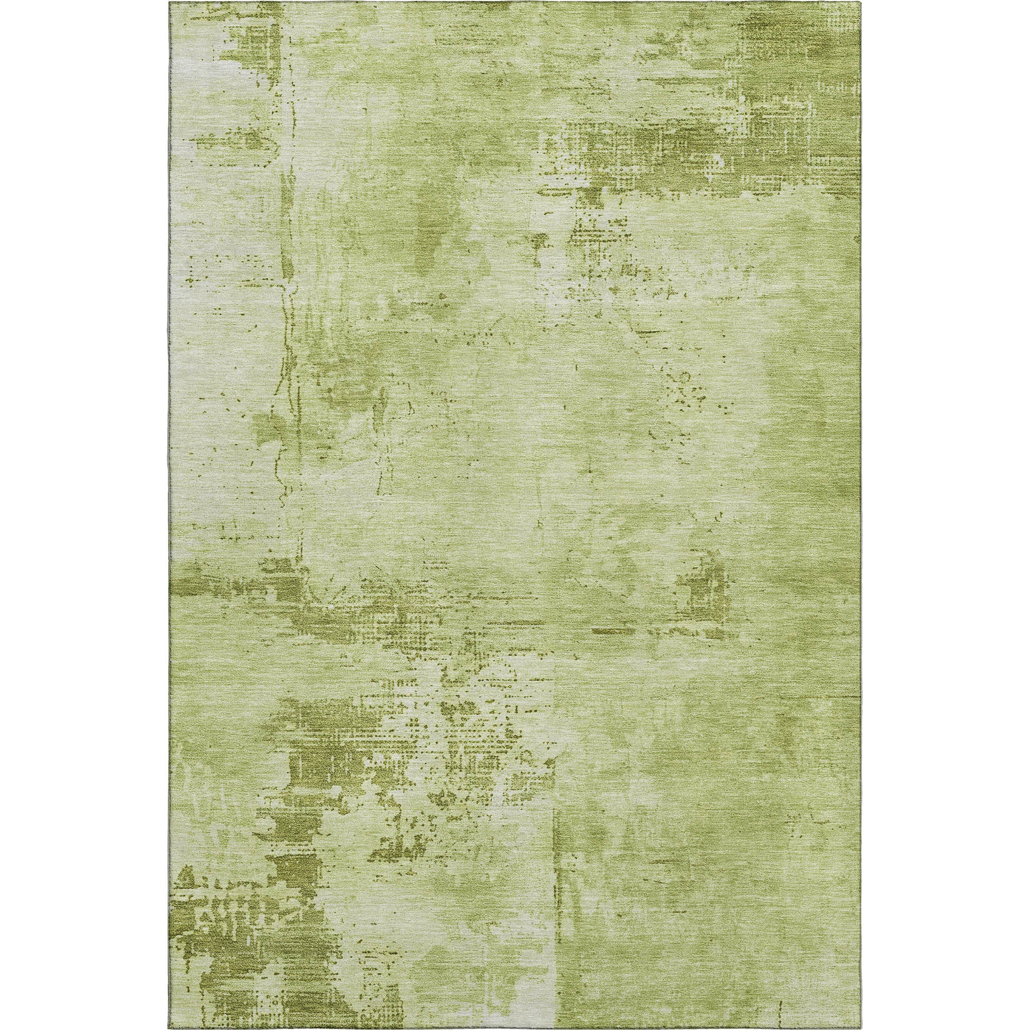 Antigua Machine Washable Transitional Lime Green Rug 2'6" x 3'10" #shape_Rectangle