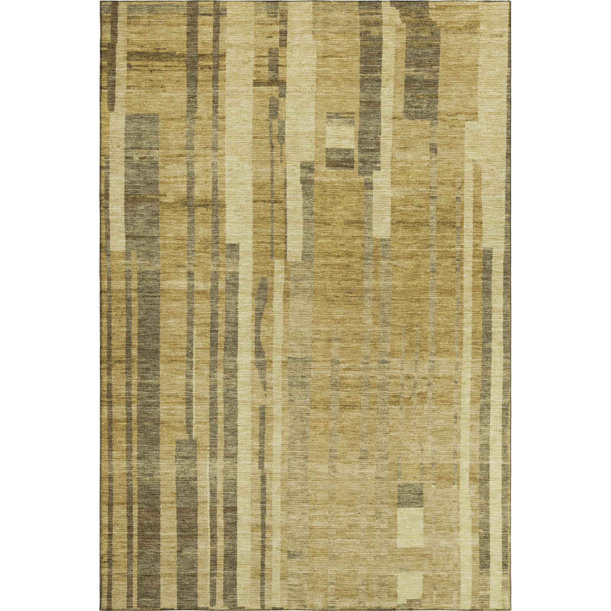 Santorini Machine Washable Transitional Gold Rug 2'6" x 3'10" #shape_Rectangle