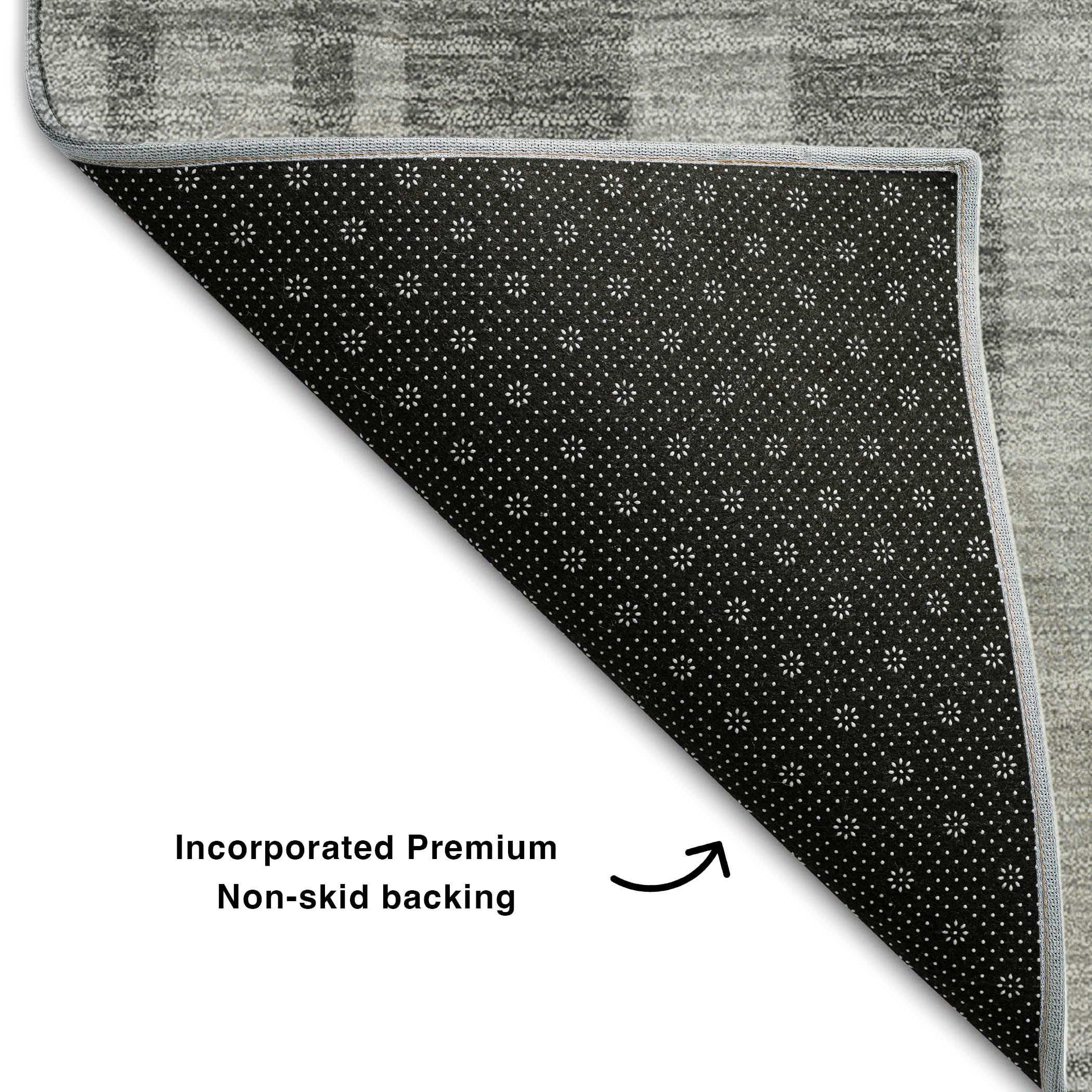 Santorini Machine Washable Transitional Gray Rug 1'8" x 2'6" #shape_Rectangle