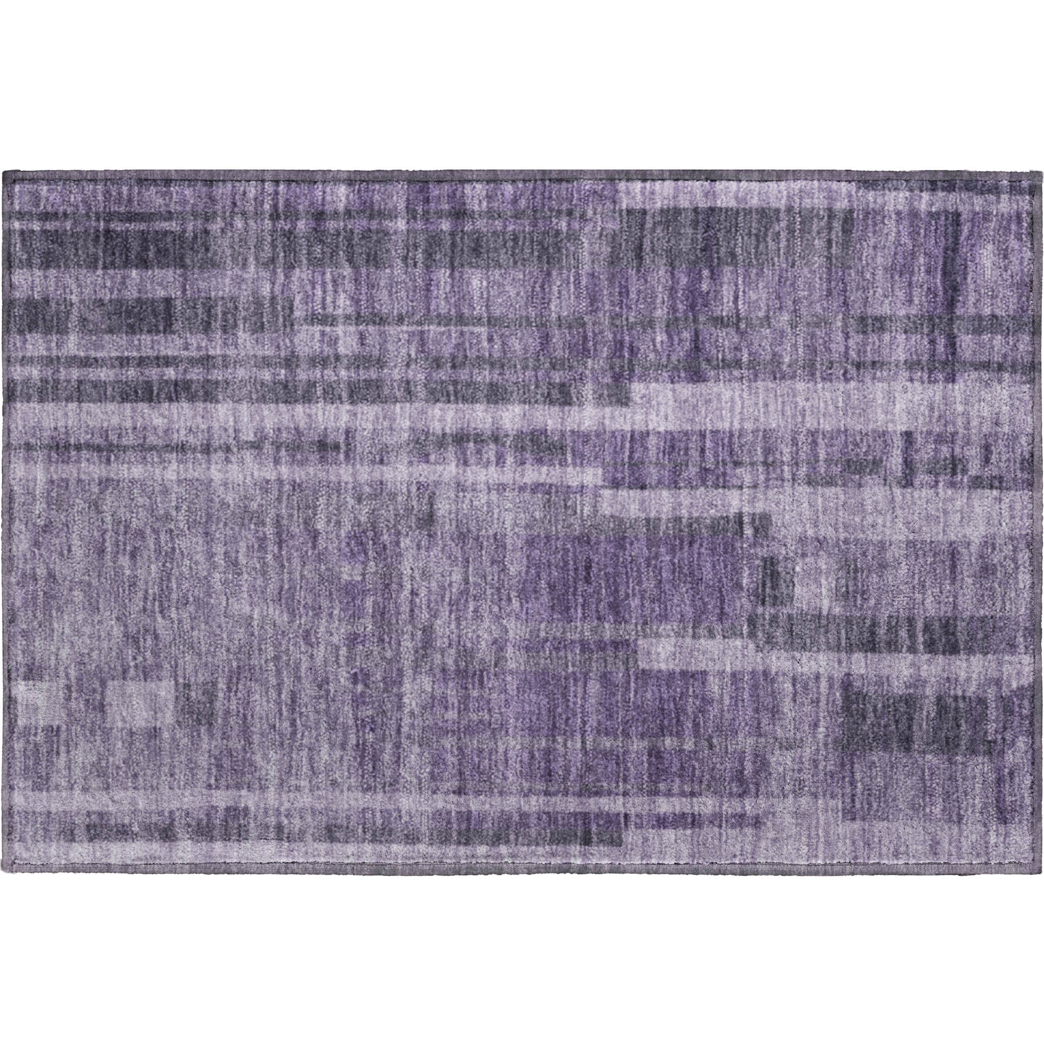 Santorini Machine Washable Transitional Purple Rug 1'8" x 2'6" #shape_Rectangle