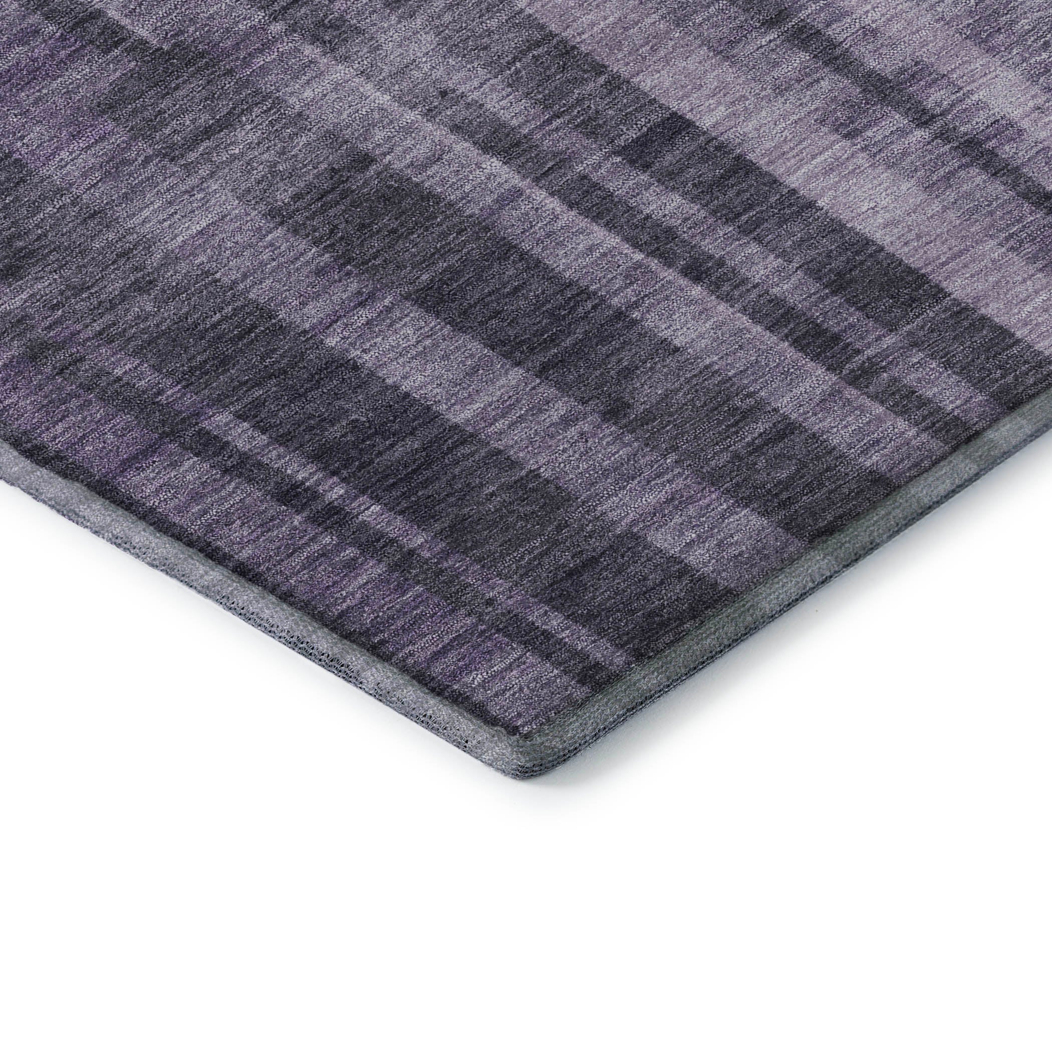 Santorini Machine Washable Transitional Purple Rug 1'8" x 2'6" #shape_Rectangle