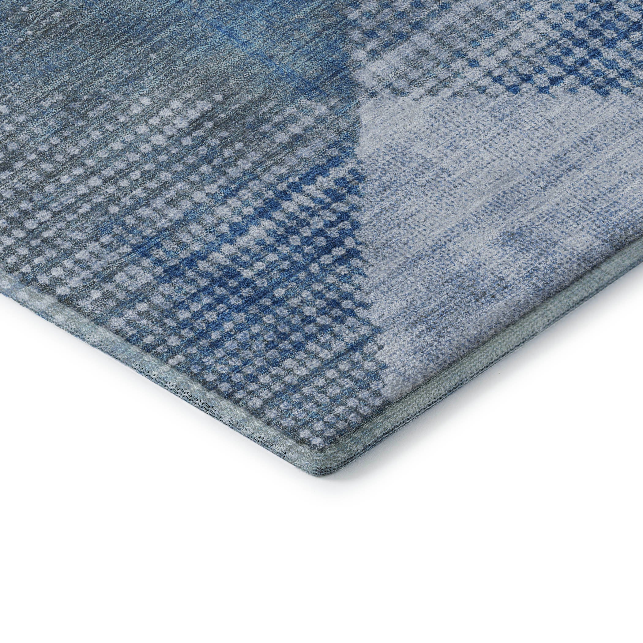 Mostar Machine Washable Transitional Blue Rug 1'8" x 2'6" #shape_Rectangle