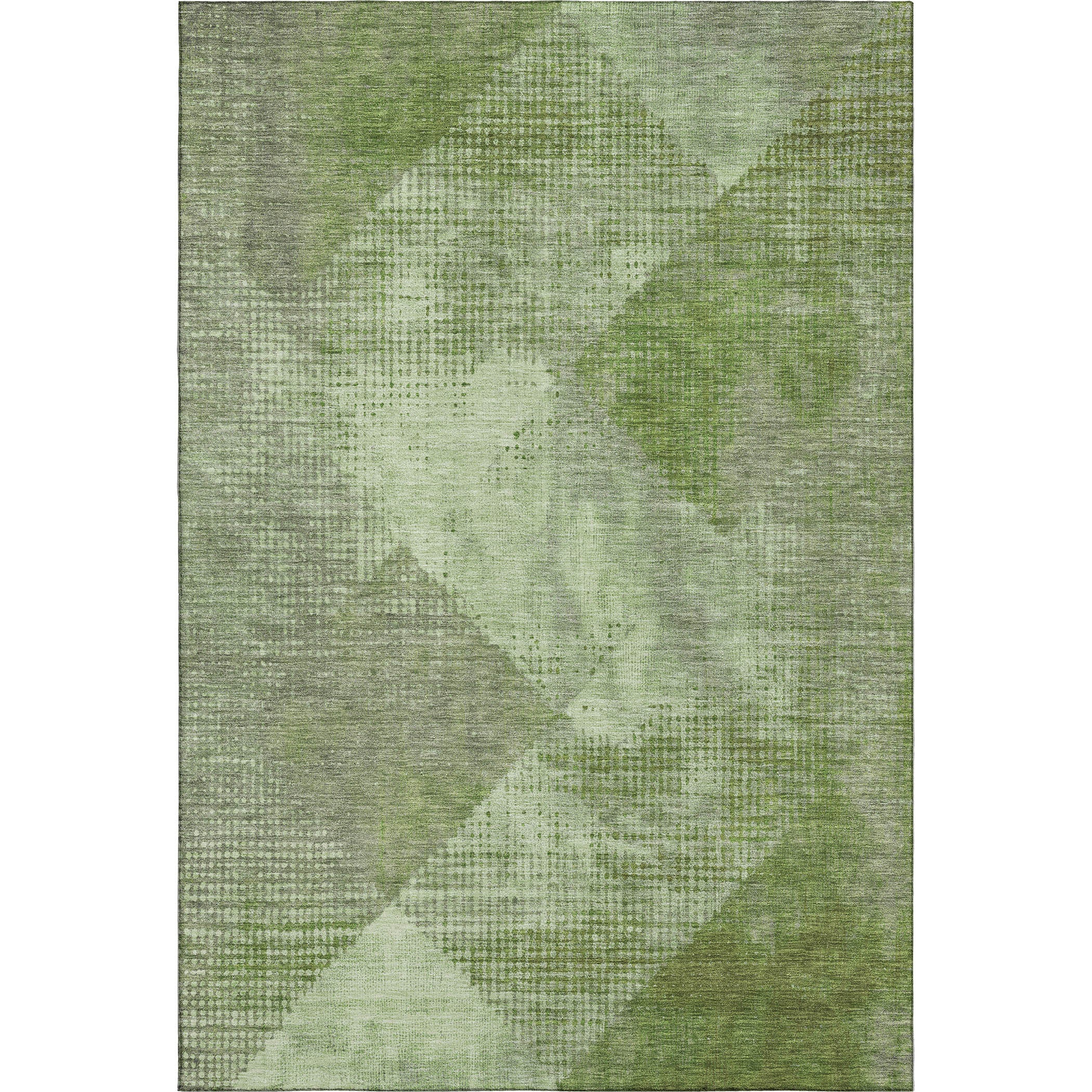 Mostar Machine Washable Transitional Green Rug 2'6" x 3'10" #shape_Rectangle