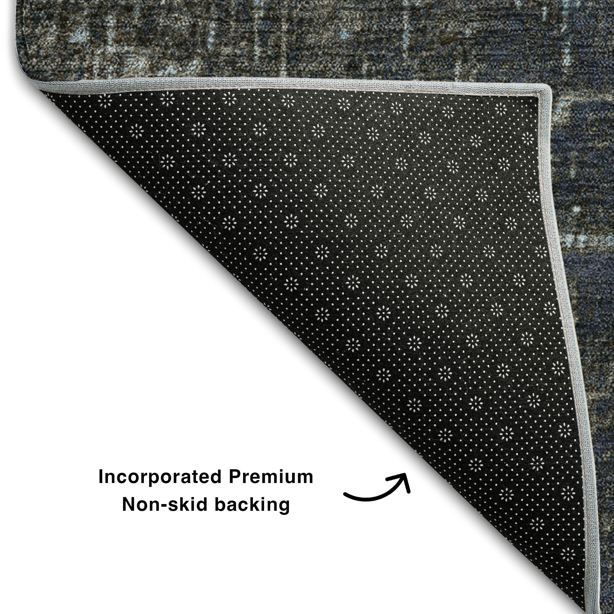Marrakech Machine Washable Transitional Blue Rug 1'8" x 2'6" #shape_Rectangle