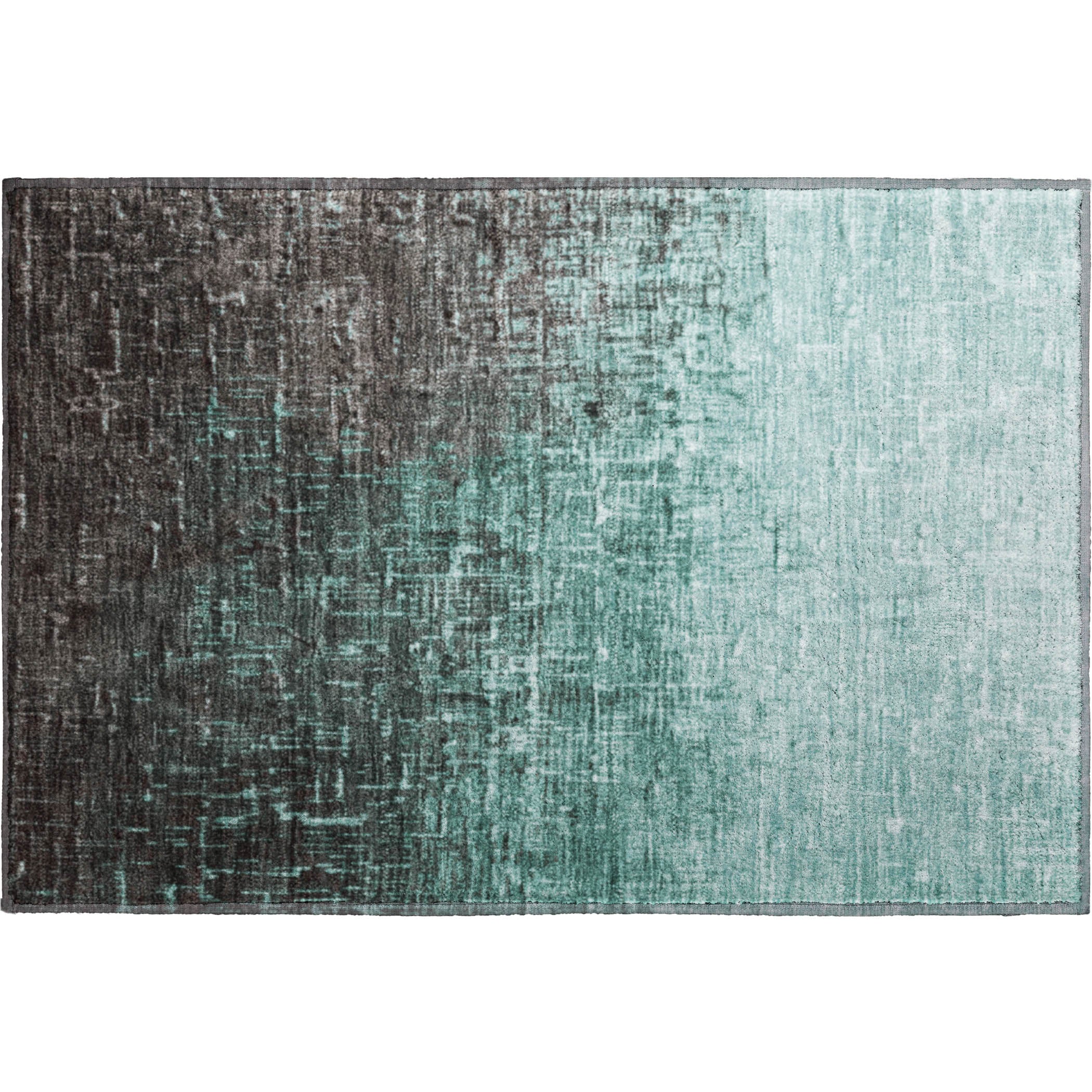 Marrakech Machine Washable Transitional Teal Rug 1'8" x 2'6" #shape_Rectangle