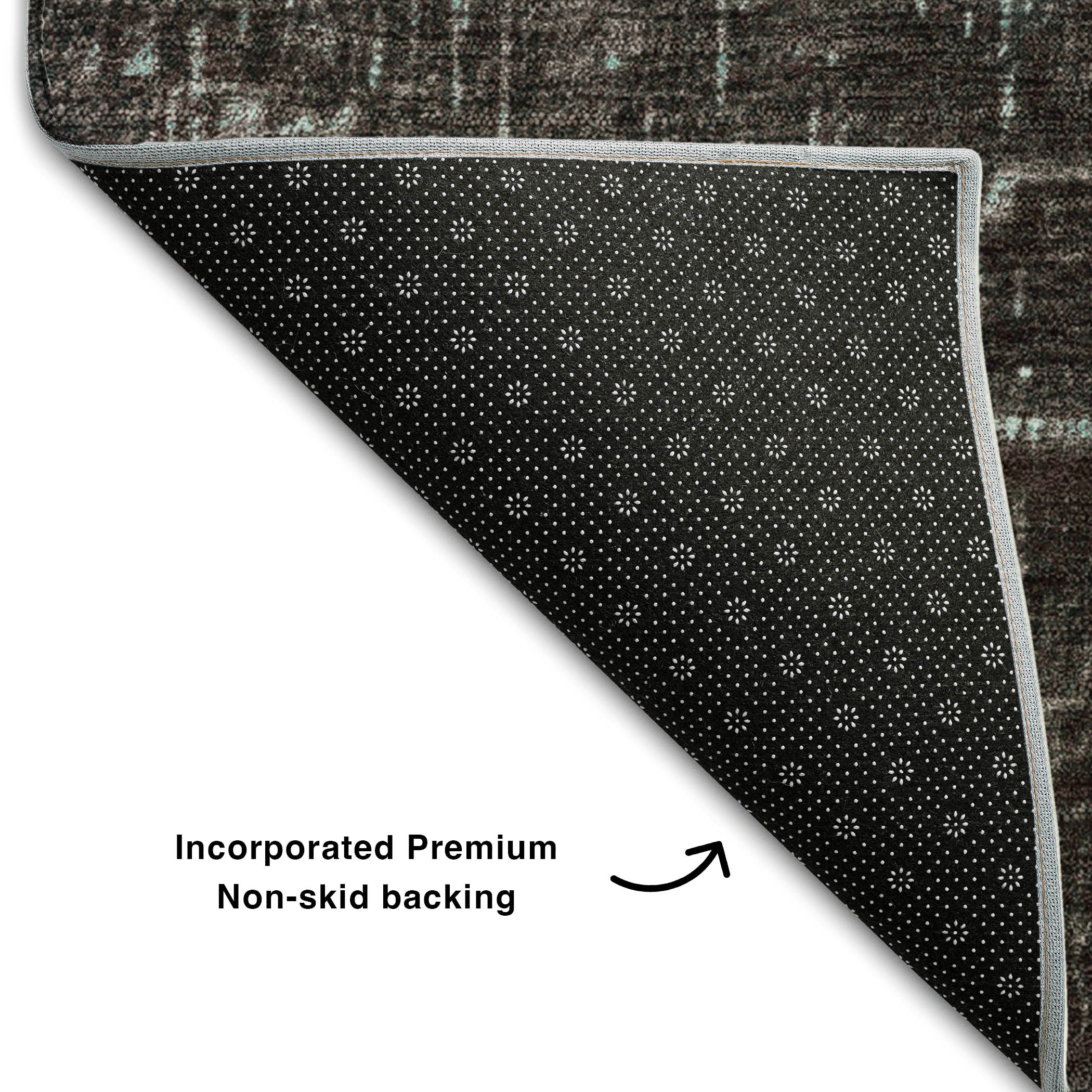 Marrakech Machine Washable Transitional Teal Rug 1'8" x 2'6" #shape_Rectangle