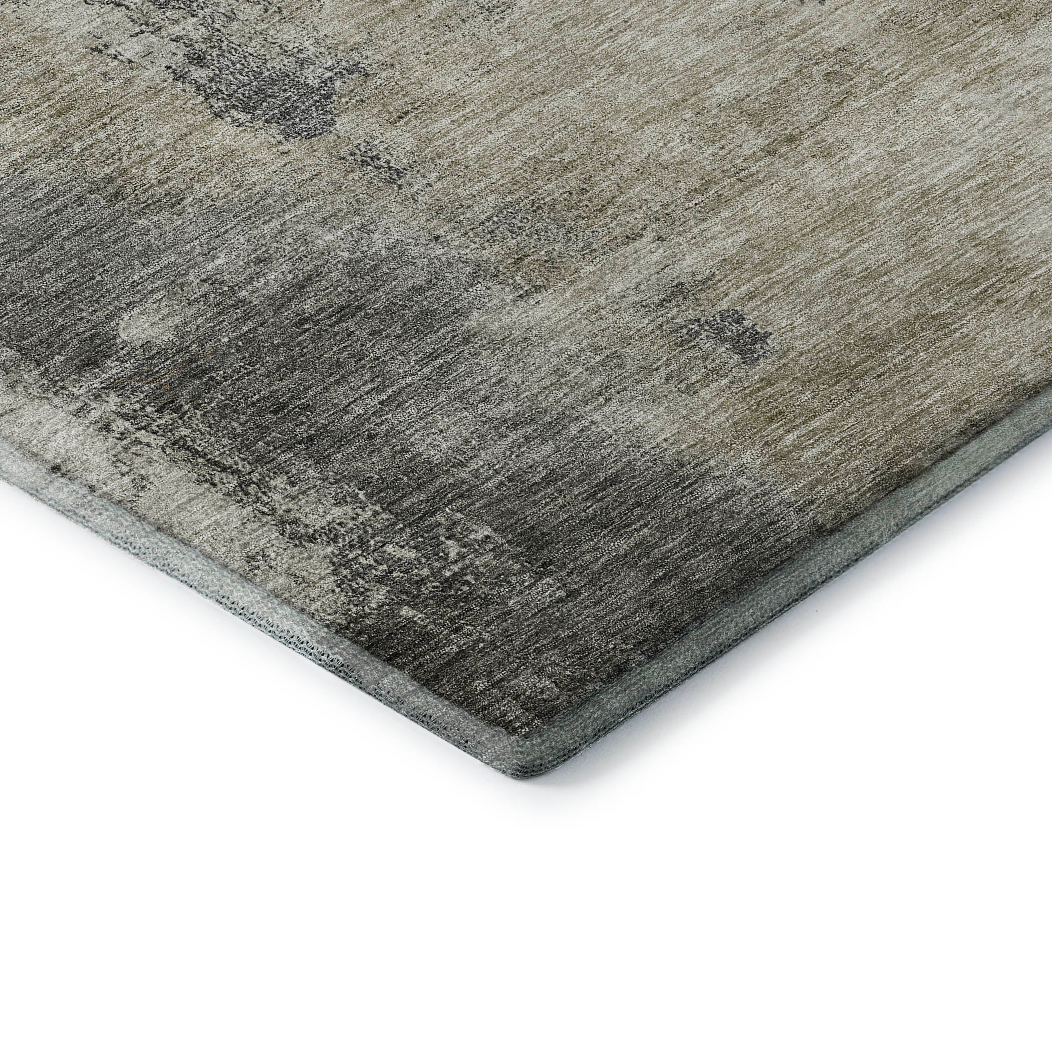 Luang Prabang Machine Washable Transitional Gray Rug 1'8" x 2'6" #shape_Rectangle