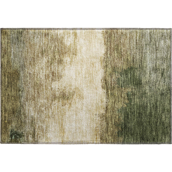 Tallinn Machine Washable Transitional Fern Green Rug 1'8" x 2'6"