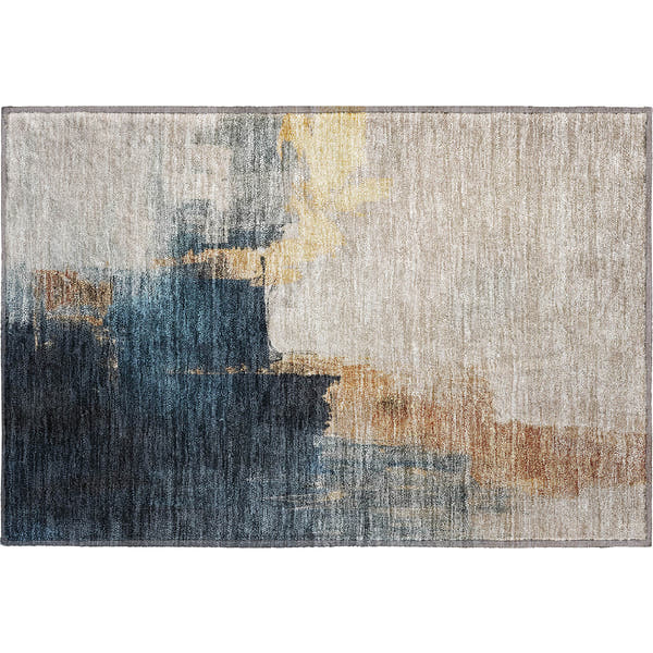 Florence Machine Washable Transitional Taupe Brown Rug 1'8" x 2'6"