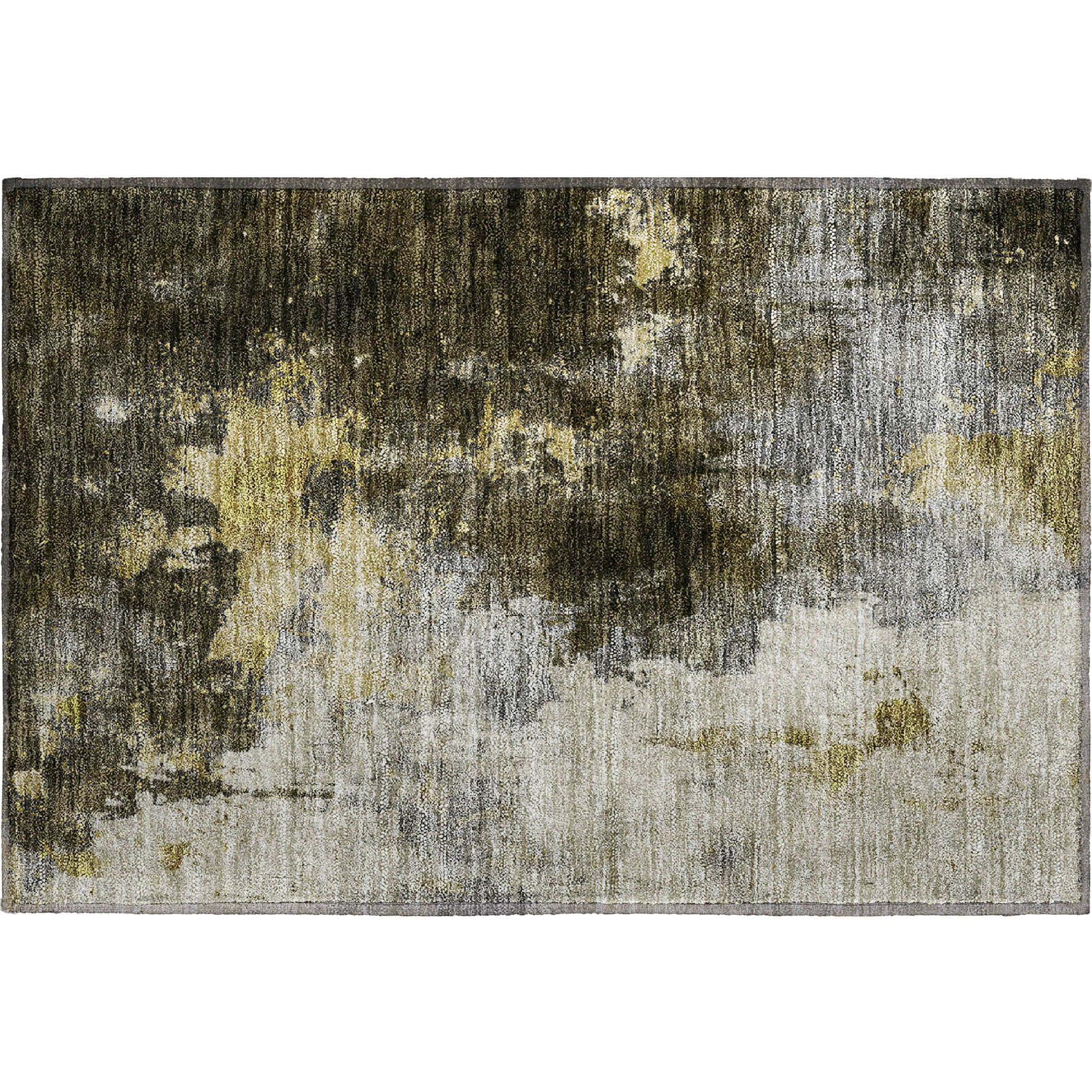 Lisbon Machine Washable Transitional Brown Rug 1'8" x 2'6" #shape_Rectangle