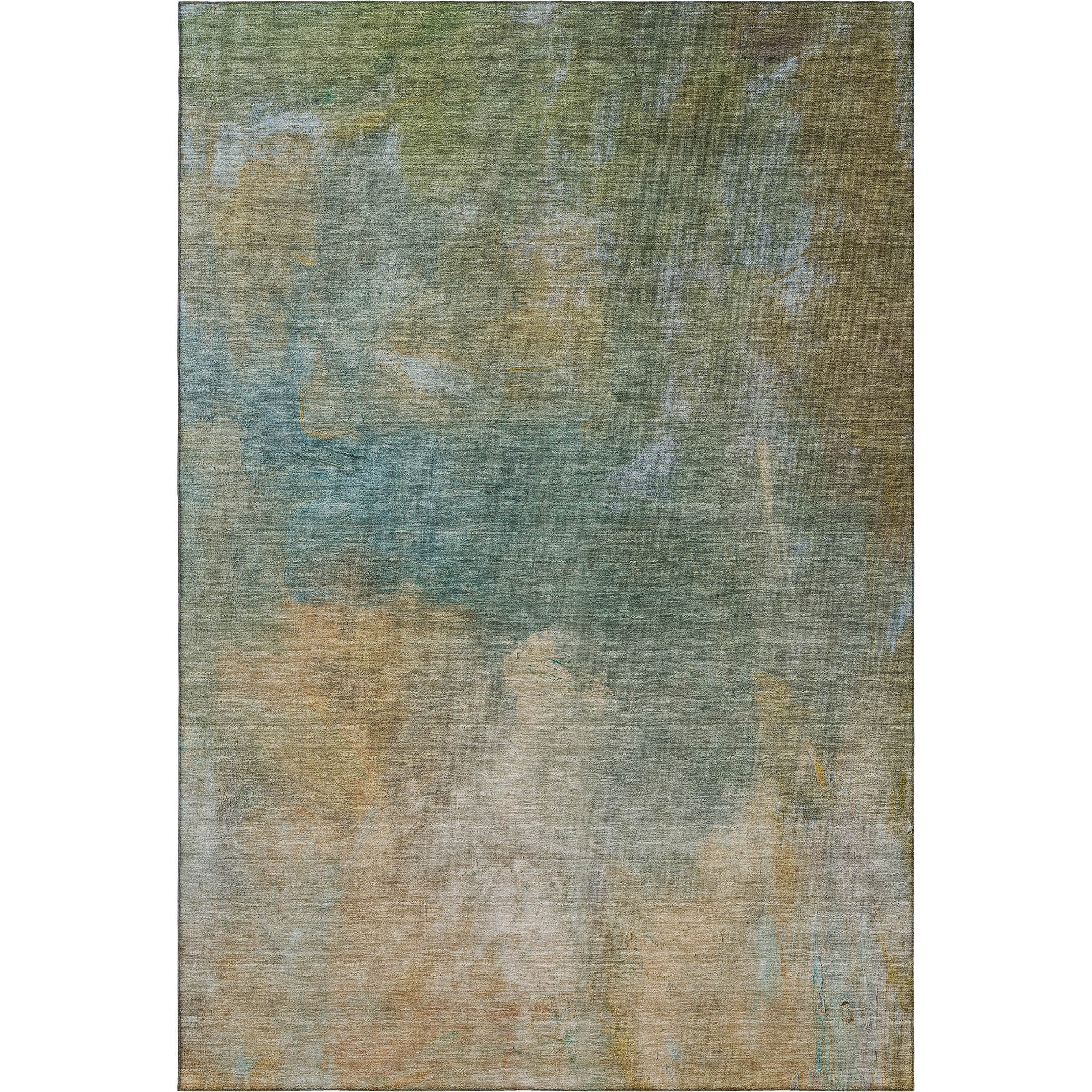 Tallinn Machine Washable Transitional Aloe Green Rug 2'6" x 3'10" #shape_Rectangle