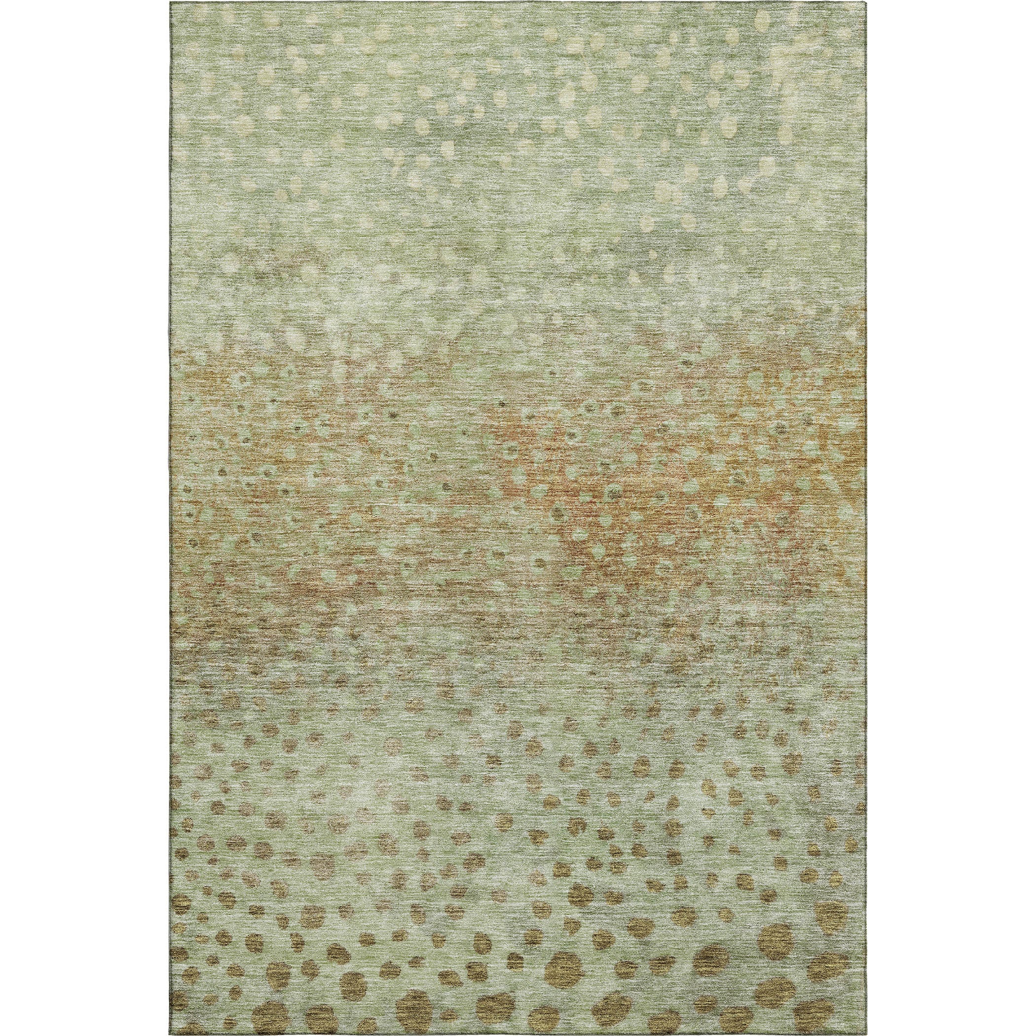 Bruges Machine Washable Transitional Aloe Green Rug 2'6" x 3'10" #shape_Rectangle