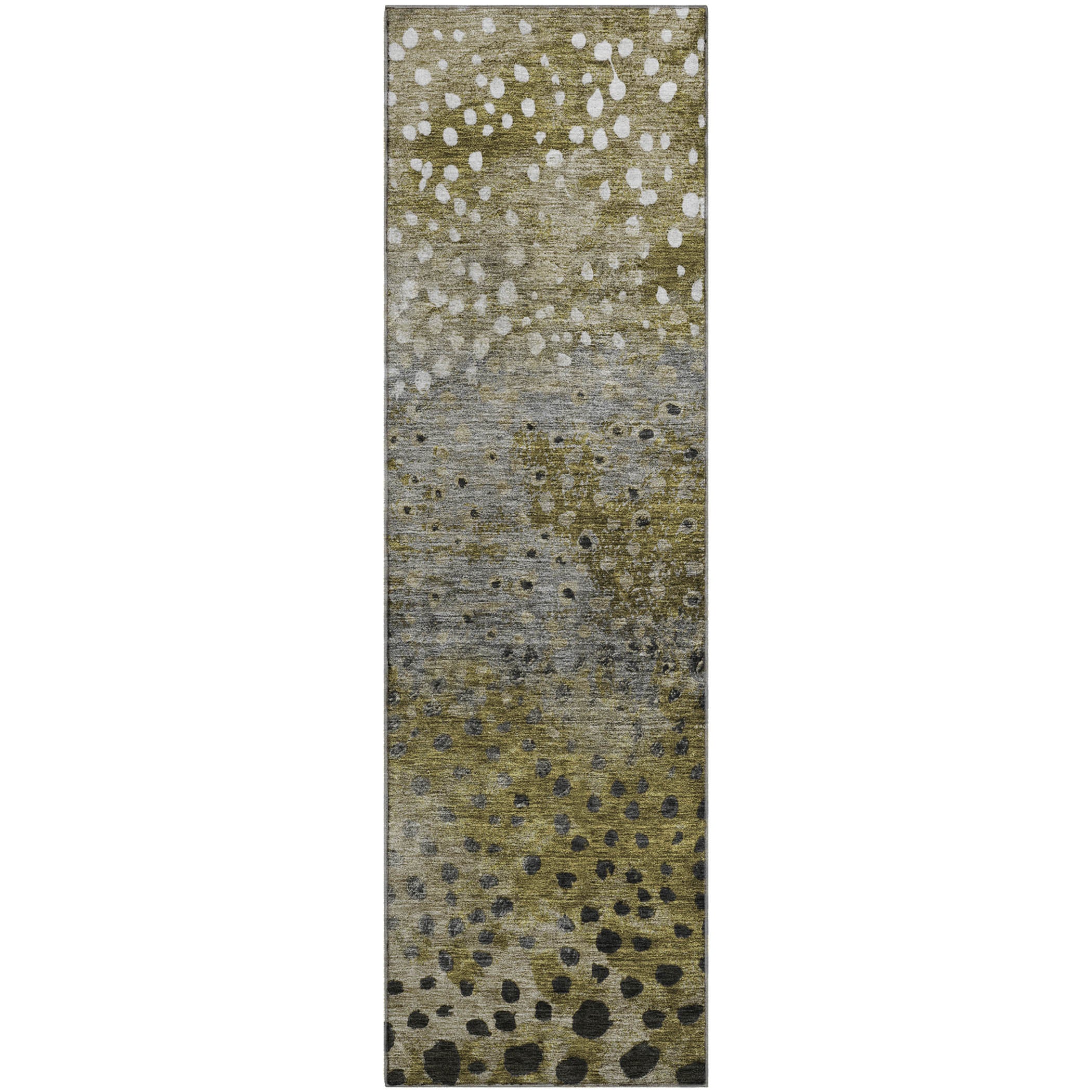 Bruges Machine Washable Transitional Brown Rug 2'3" x 7'6" #shape_Runner
