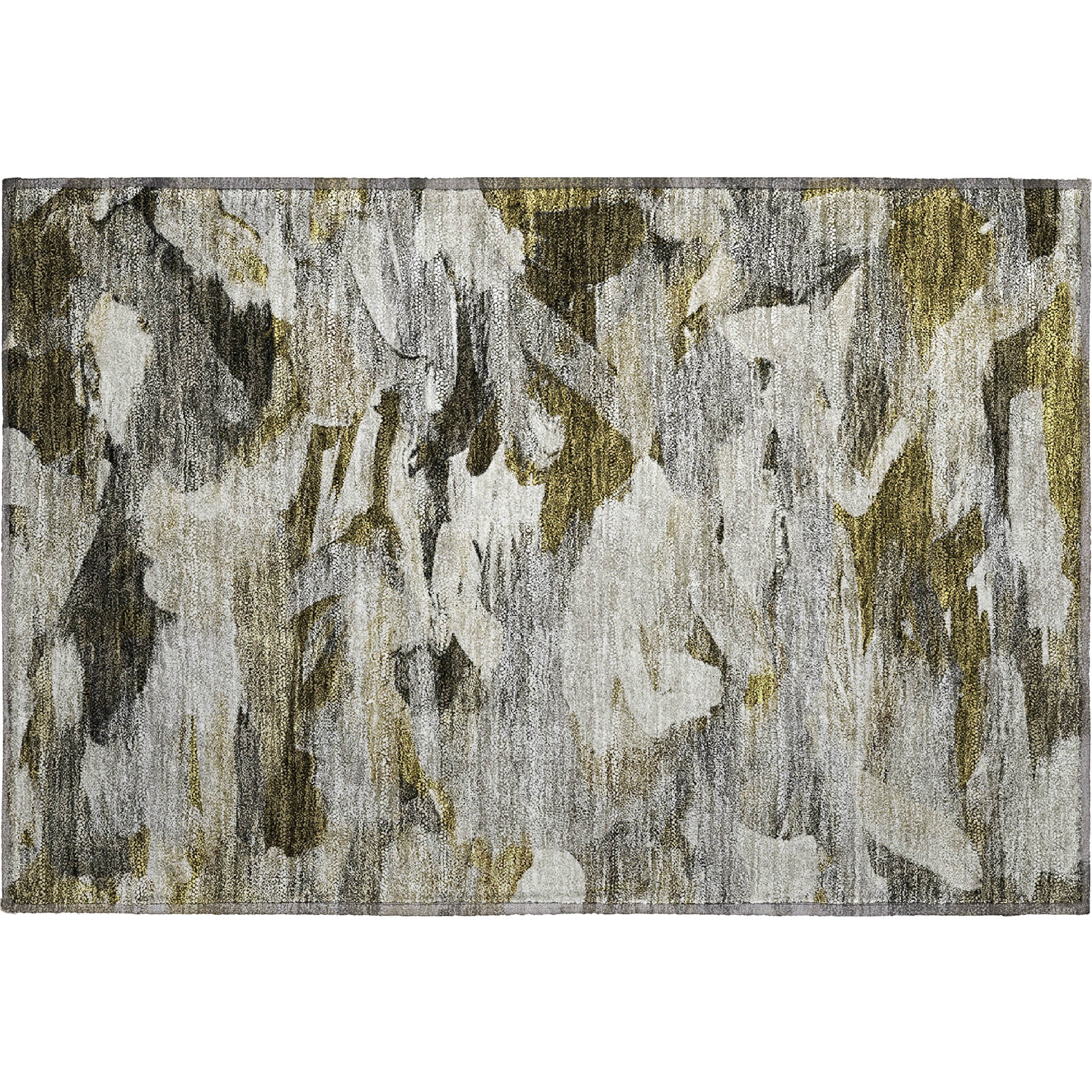Tbilisi Machine Washable Transitional Granite Gray Rug 1'8" x 2'6" #shape_Rectangle