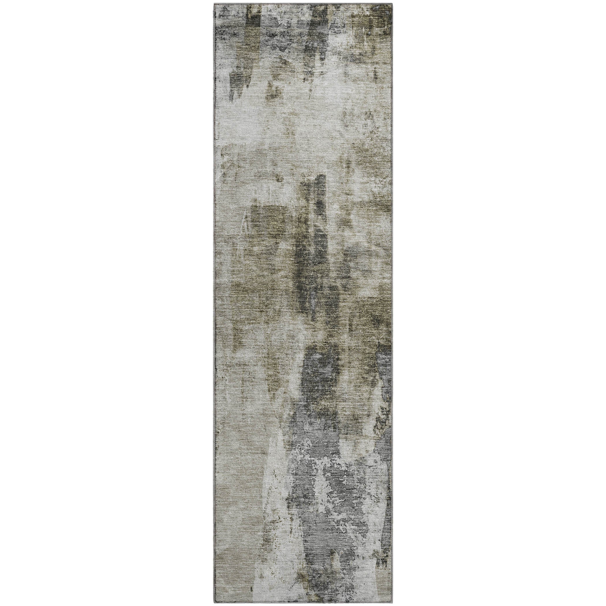 Luang Prabang Machine Washable Transitional Taupe Brown Rug 2'3" x 7'6" #shape_Runner
