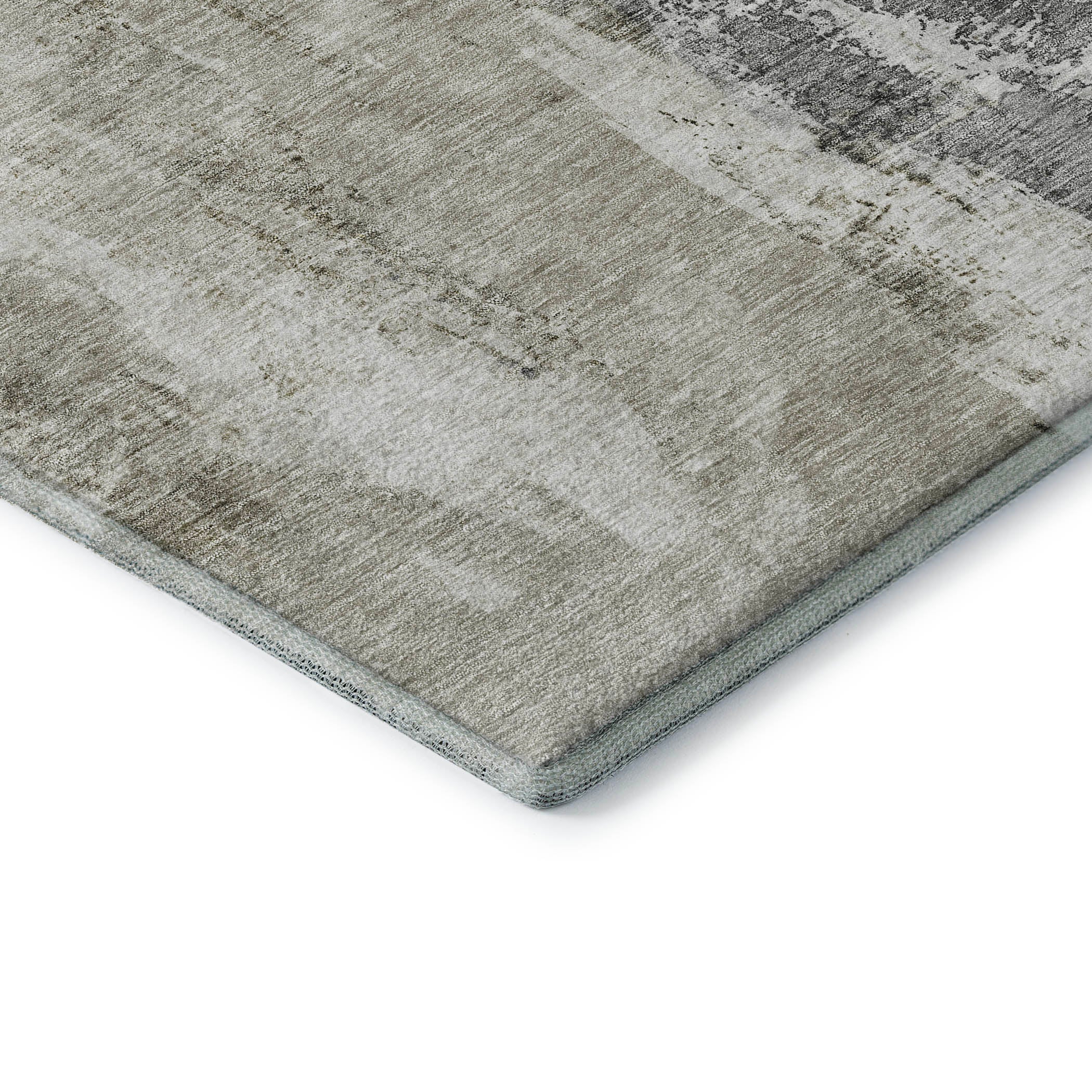 Luang Prabang Machine Washable Transitional Taupe Brown Rug 1'8" x 2'6" #shape_Rectangle