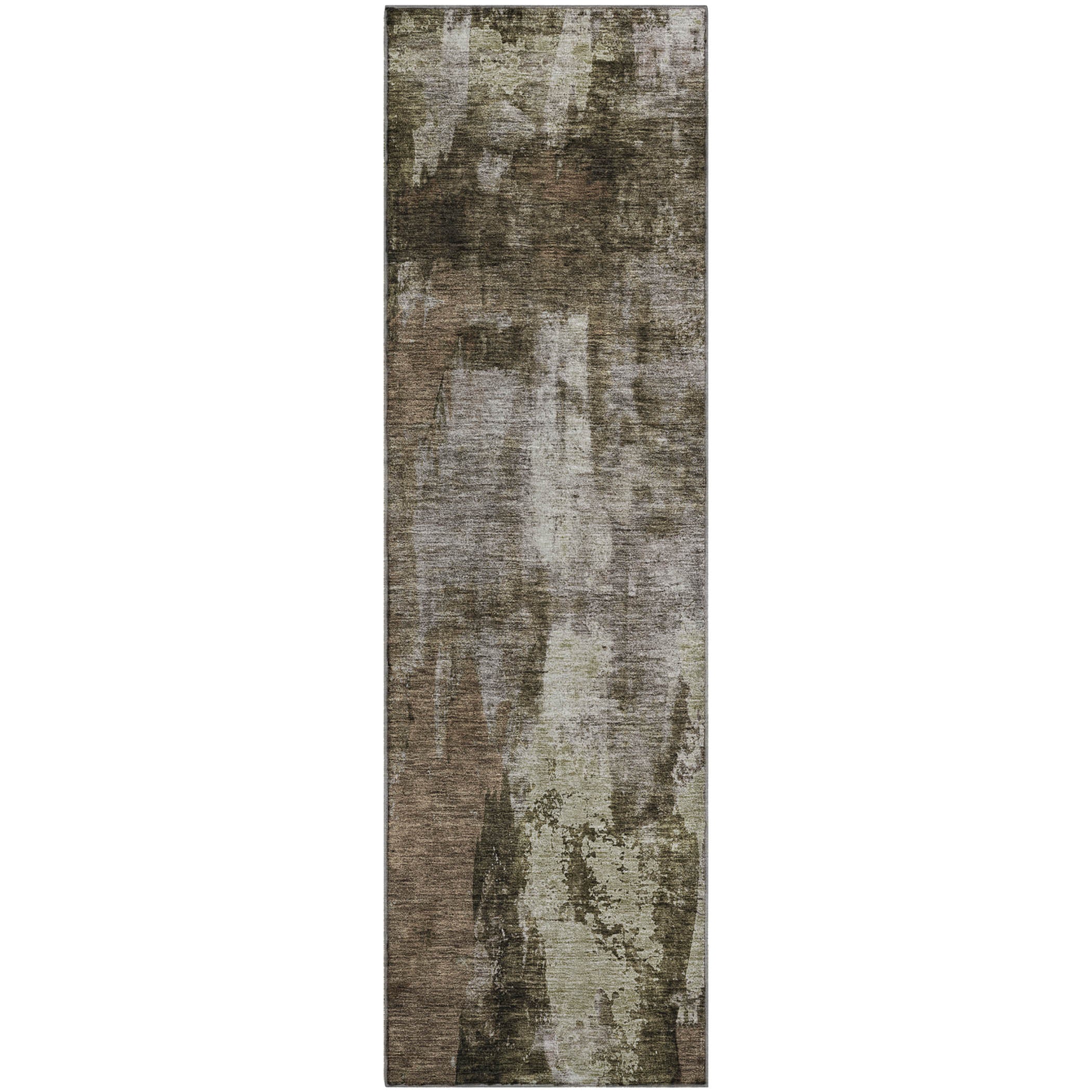 Dubrovnik Machine Washable Transitional Brown Rug 2'3" x 7'6" #shape_Runner