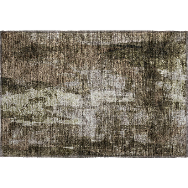 Dubrovnik Machine Washable Transitional Brown Rug 1'8" x 2'6"