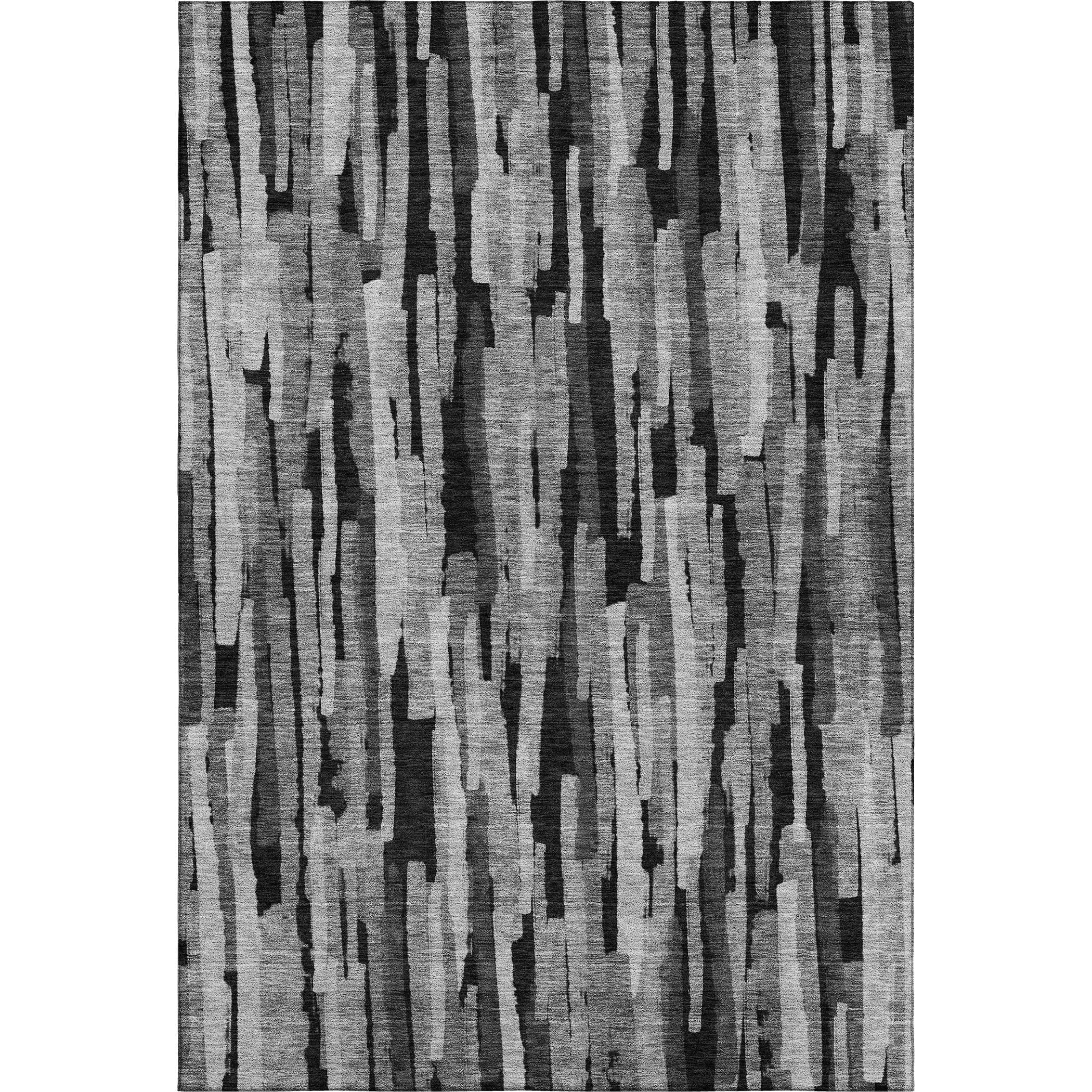 Siena Machine Washable Transitional Gray Rug 2'6" x 3'10" #shape_Rectangle