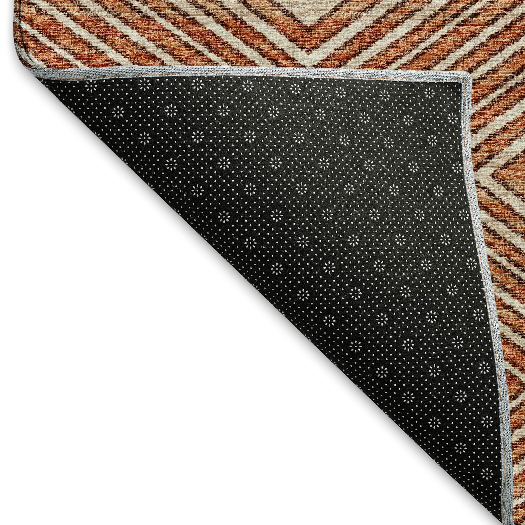 Montevideo Machine Washable Transitional Canyon Red Rug 1'8" x 2'6" #shape_Rectangle