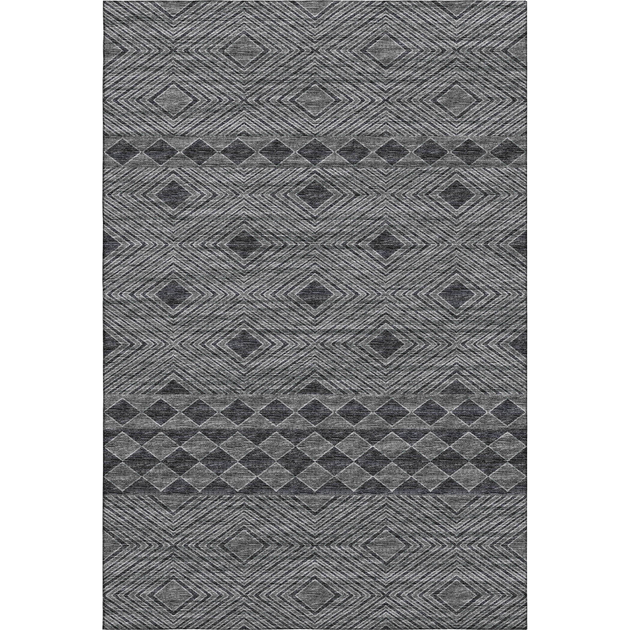 Montevideo Machine Washable Transitional Gray Rug 2'6" x 3'10" #shape_Rectangle