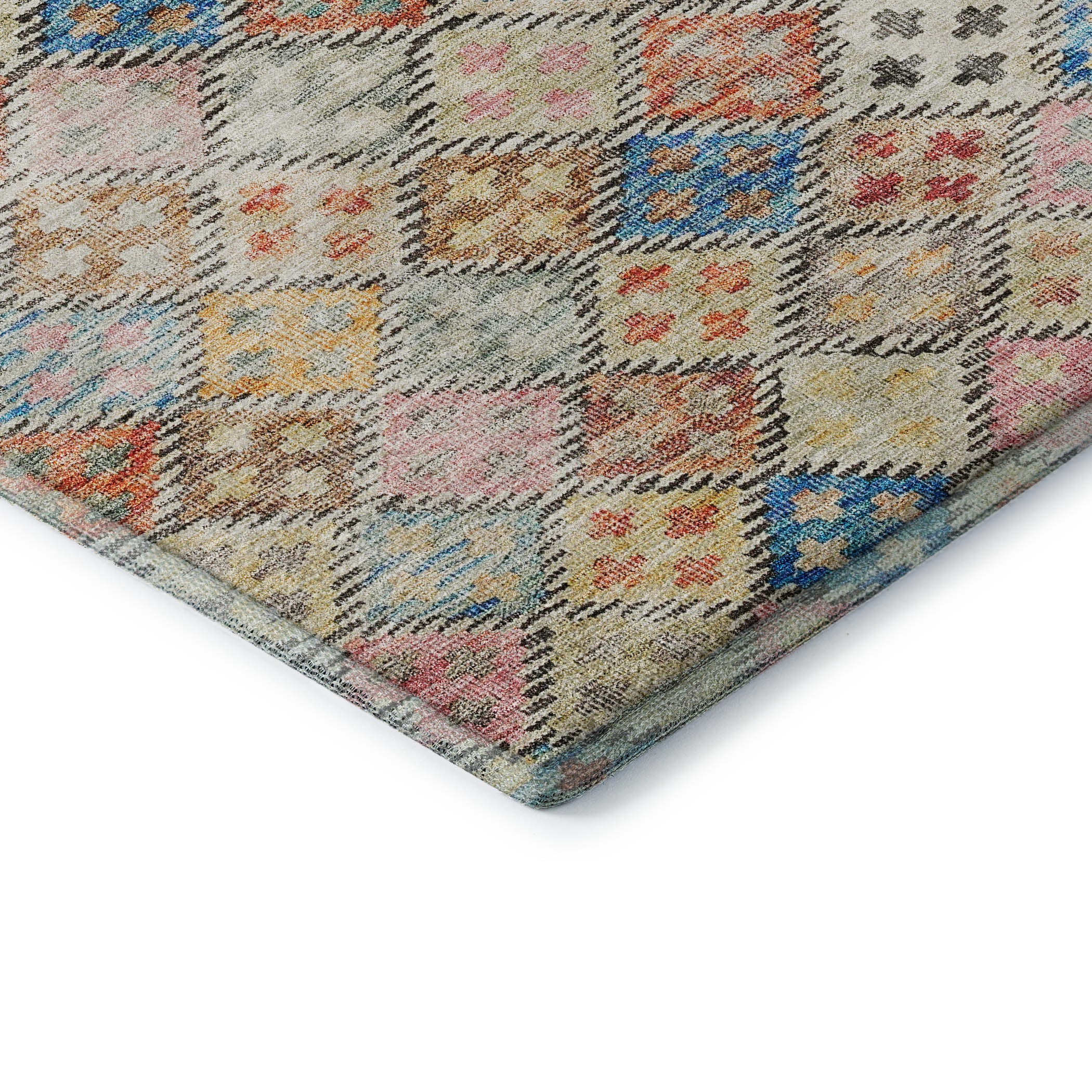 Antigua Machine Washable Transitional Paprika Orange Rug 1'8" x 2'6" #shape_Rectangle