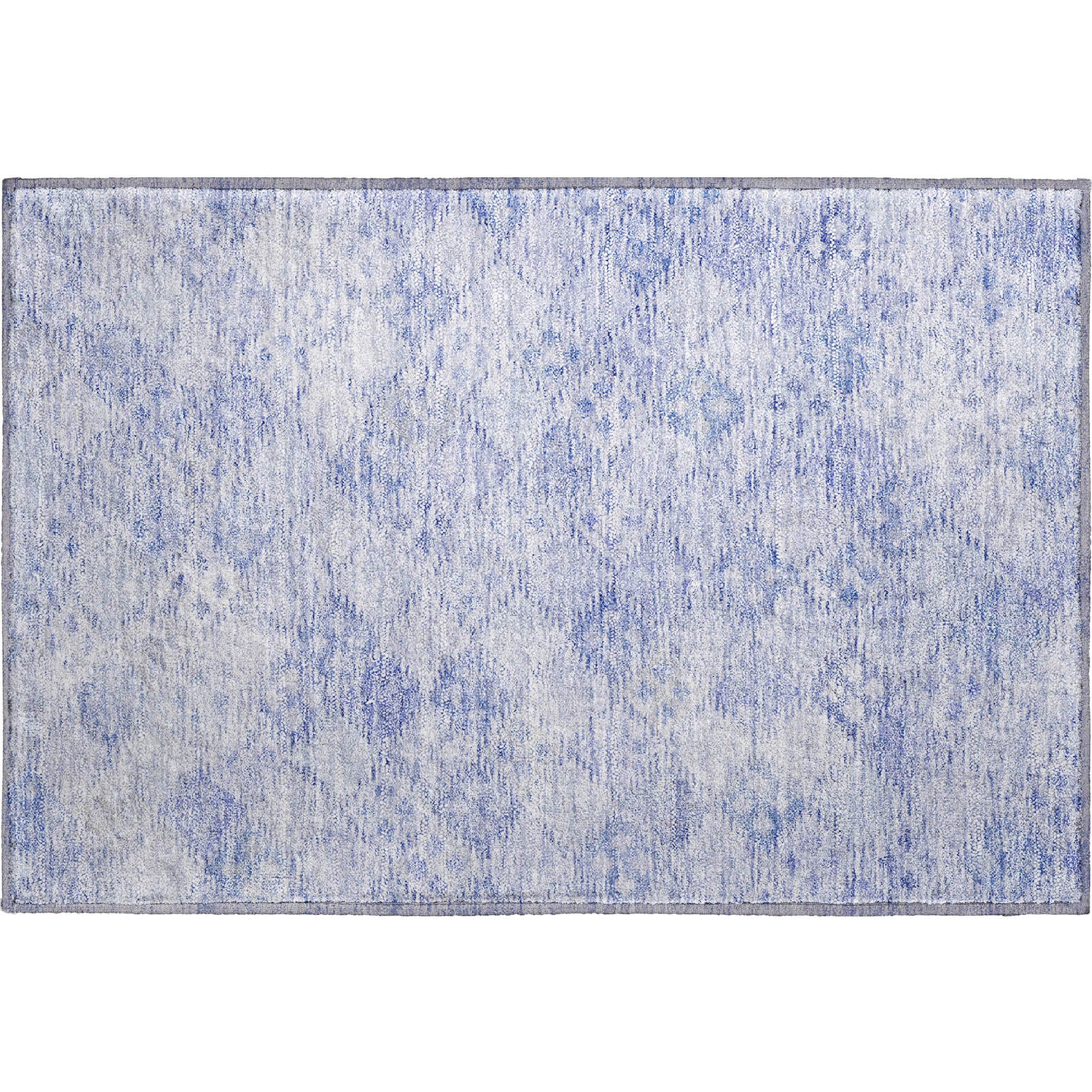 Antigua Machine Washable Transitional Sky Blue Rug 1'8" x 2'6" #shape_Rectangle