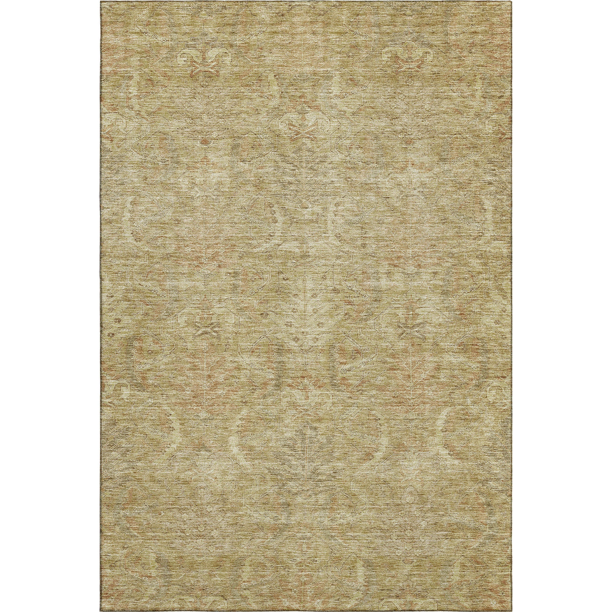 Siena Machine Washable Transitional Wheat Gold Rug 2'6" x 3'10" #shape_Rectangle