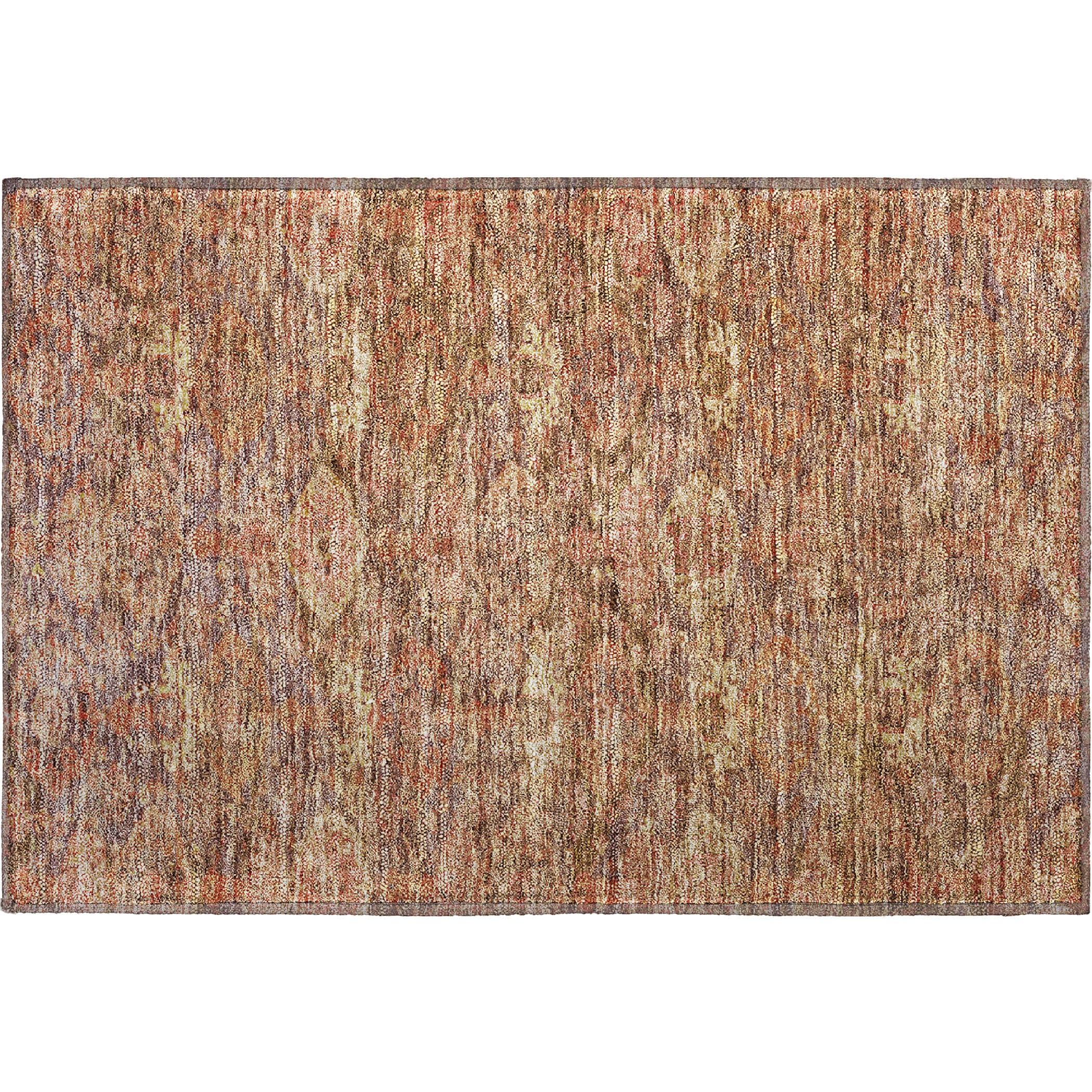 Oslo Machine Washable Transitional Brown Rug 1'8" x 2'6" #shape_Rectangle