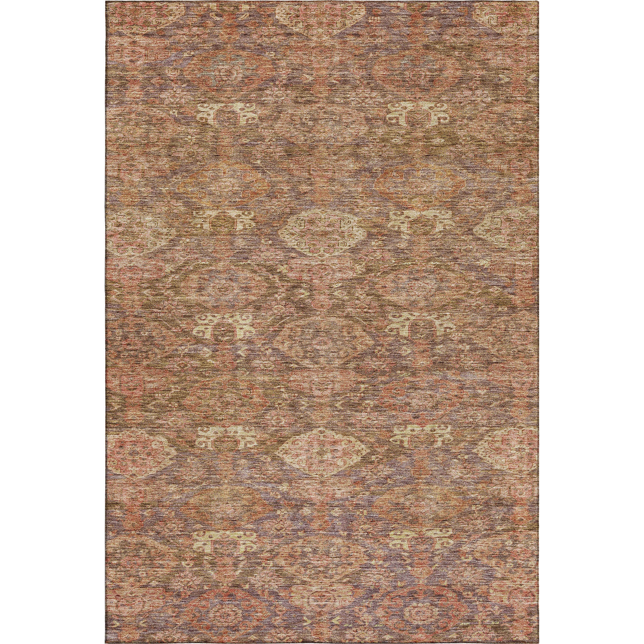 Oslo Machine Washable Transitional Brown Rug 2'6" x 3'10" #shape_Rectangle