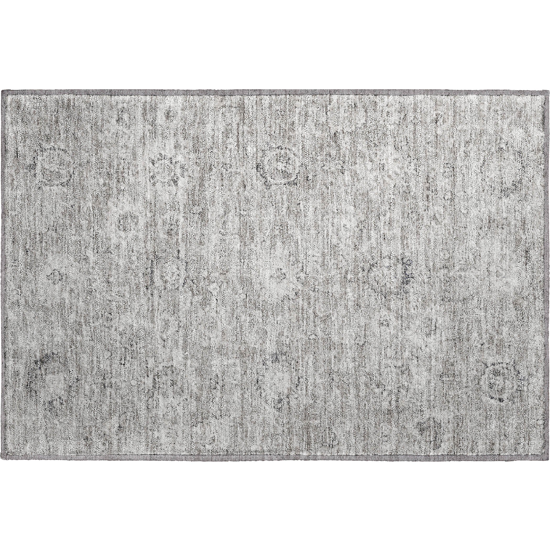 Sarajevo Machine Washable Transitional Gray Rug 1'8" x 2'6" #shape_Rectangle