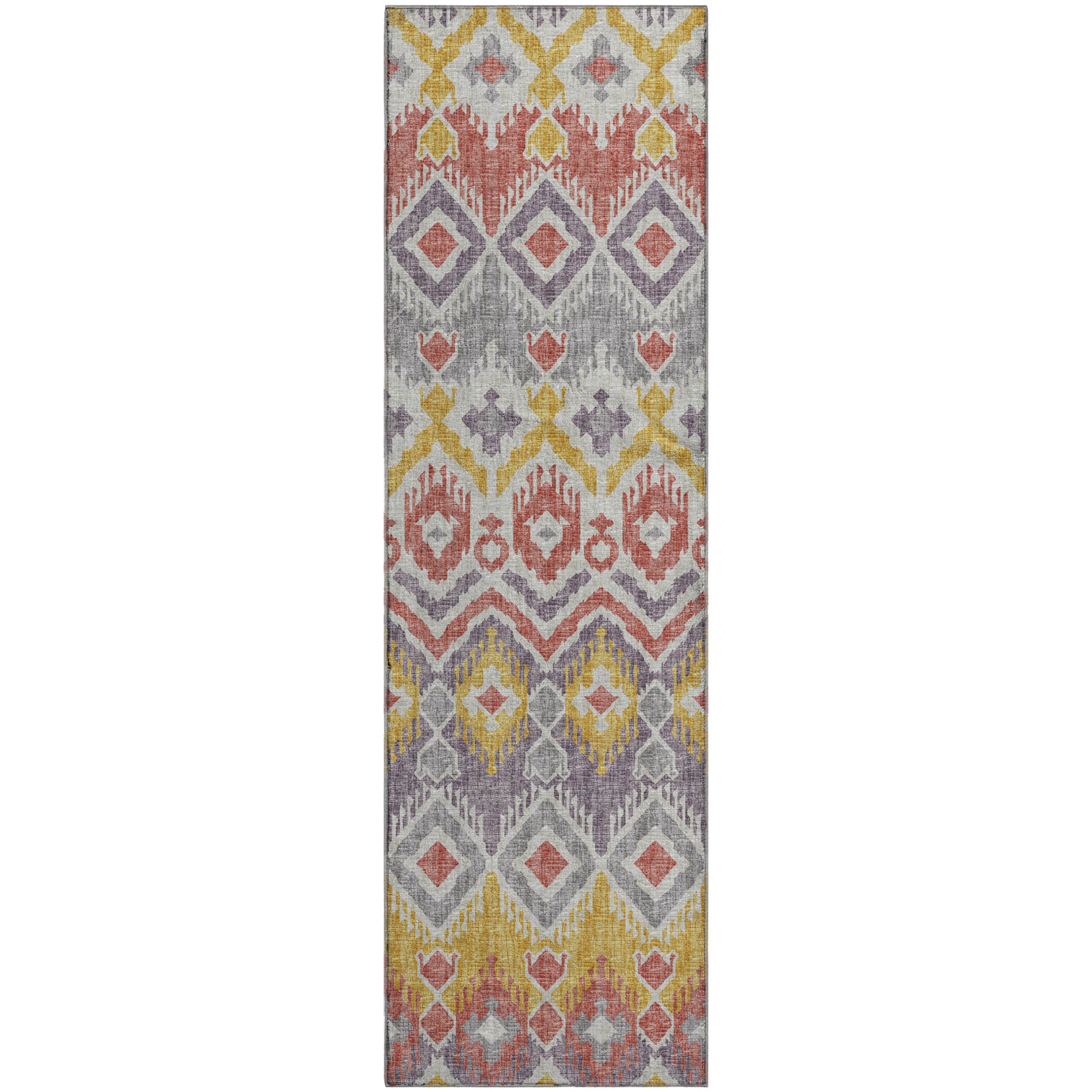 Sintra Machine Washable Transitional Purple Rug 2'3" x 7'6" #shape_Runner