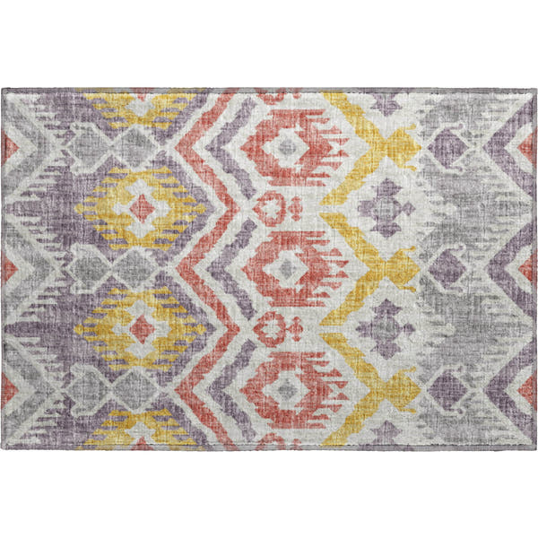 Sintra Machine Washable Transitional Purple Rug 1'8" x 2'6"