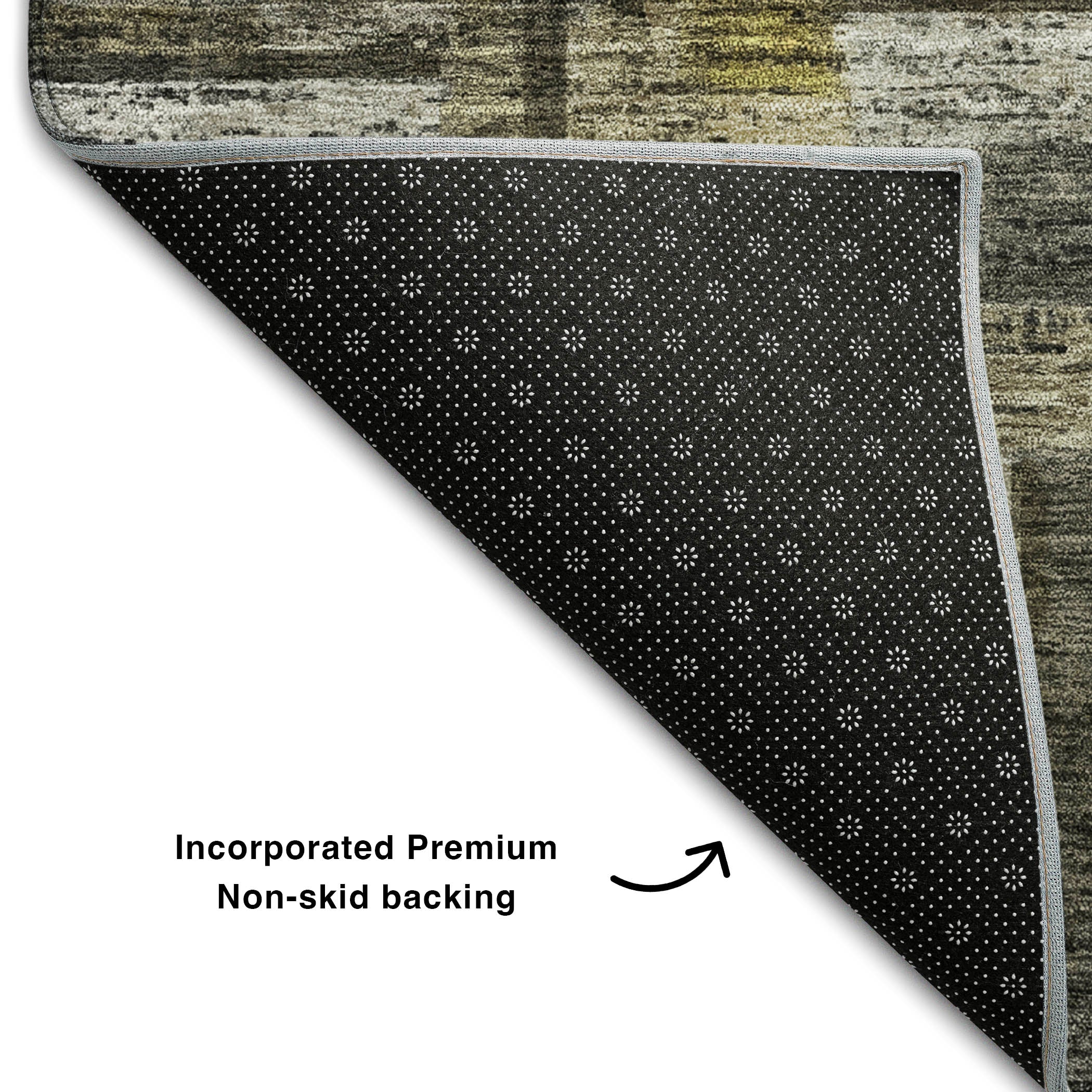 Sintra Machine Washable Transitional Charcoal Gray Rug 1'8" x 2'6" #shape_Rectangle