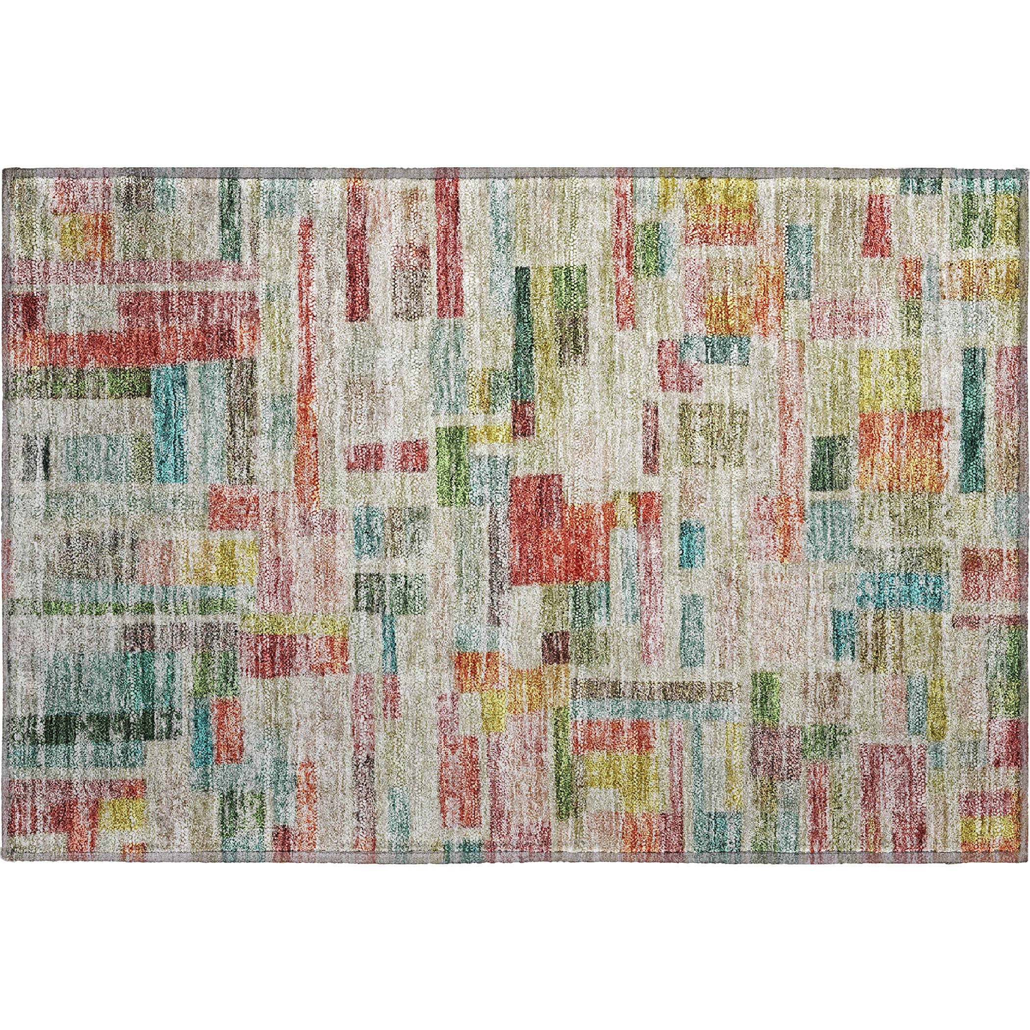 Sintra Machine Washable Transitional Paprika Orange Rug 1'8" x 2'6" #shape_Rectangle