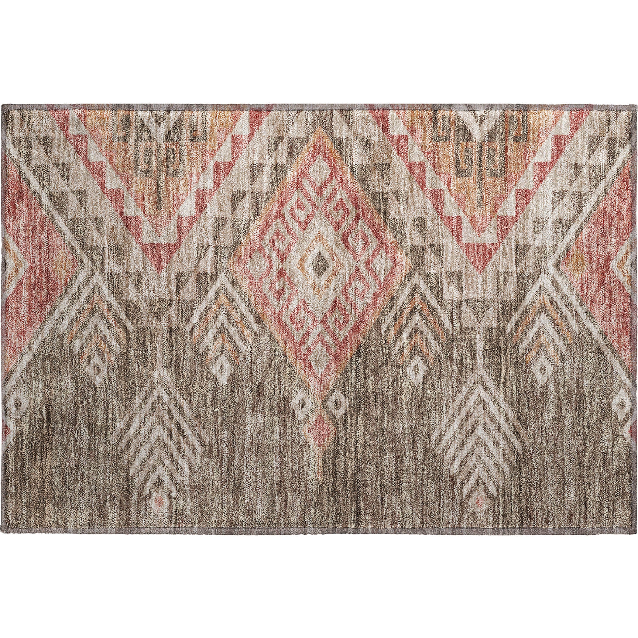 Sarajevo Machine Washable Transitional Brown Rug 1'8" x 2'6" #shape_Rectangle