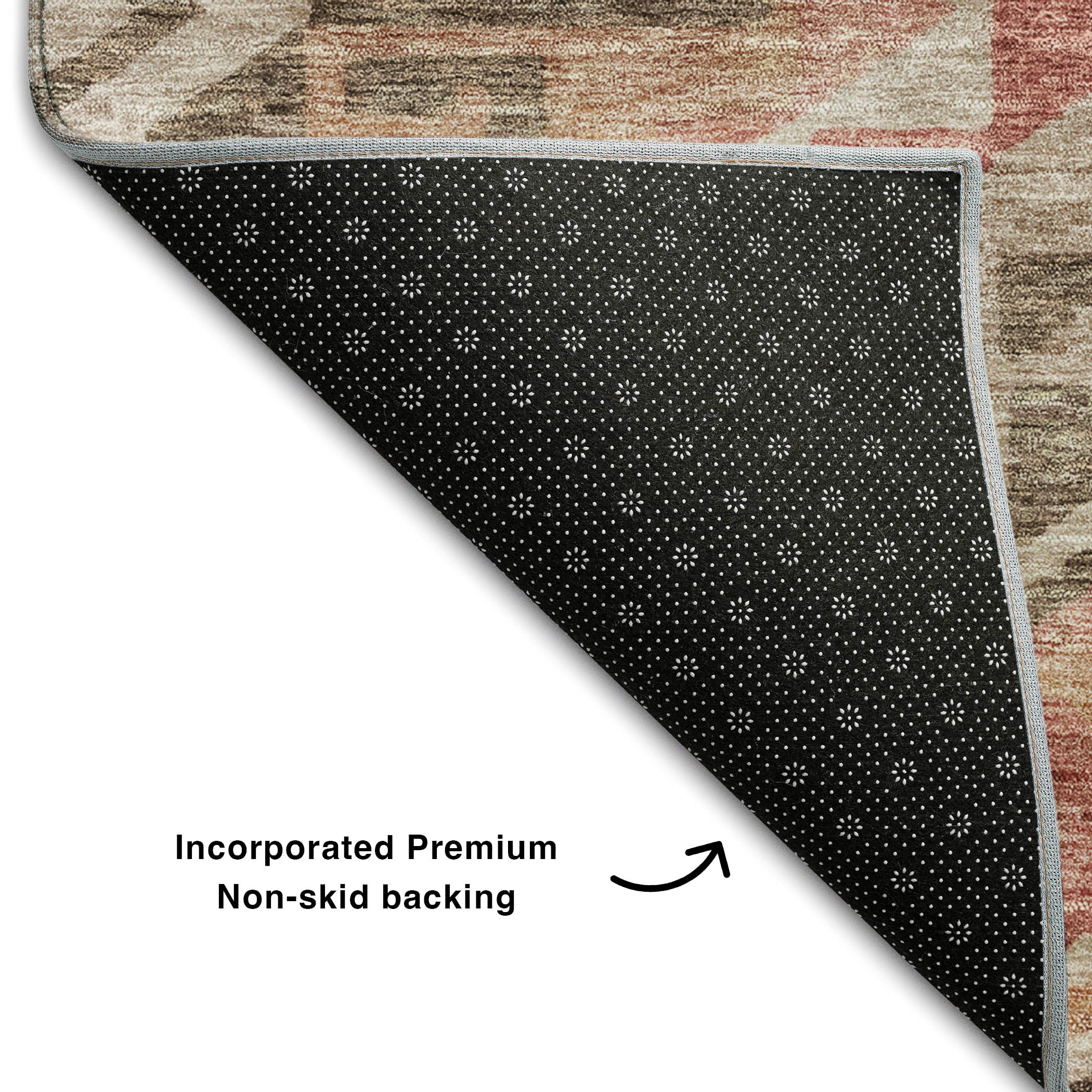 Sarajevo Machine Washable Transitional Brown Rug 1'8" x 2'6" #shape_Rectangle