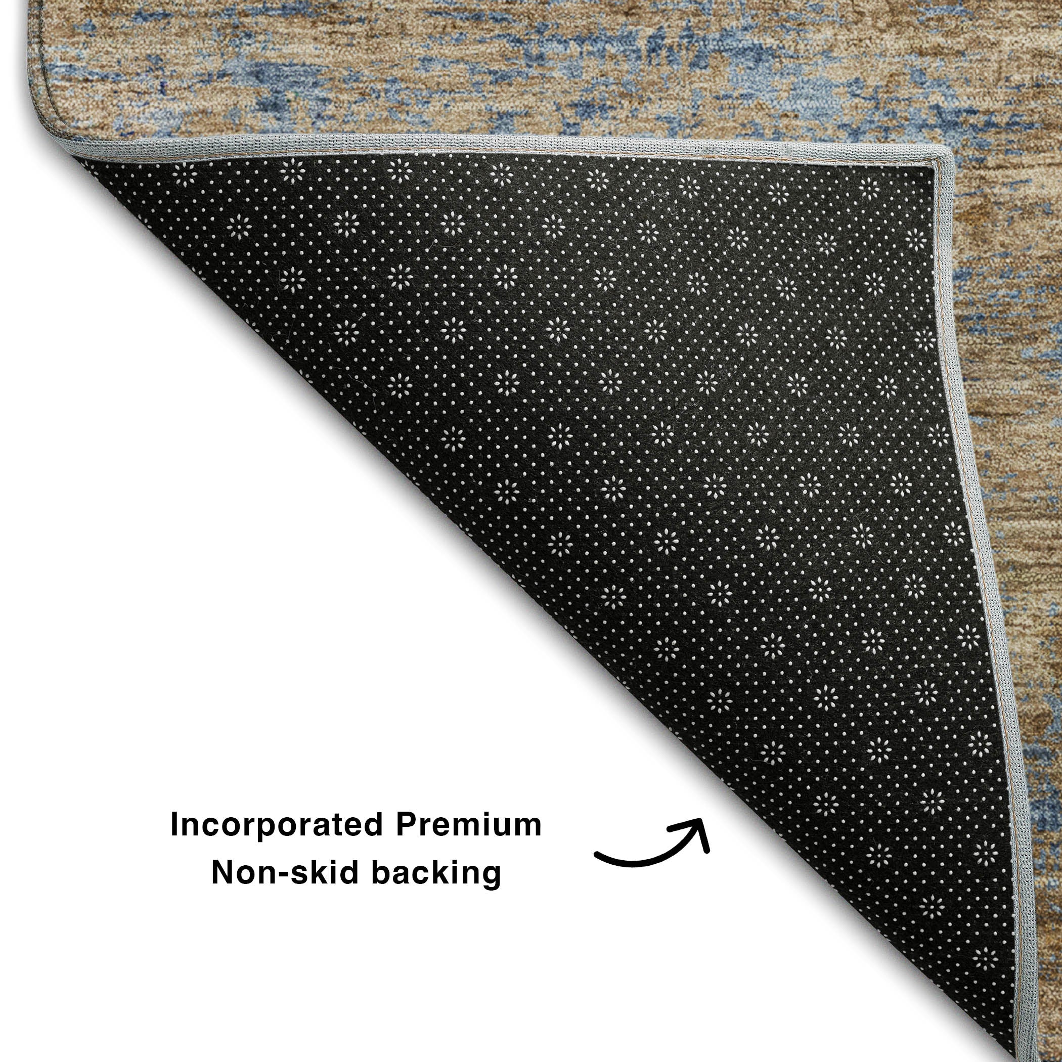 Reykjavik Machine Washable Transitional Navy Blue Rug 1'8" x 2'6" #shape_Rectangle