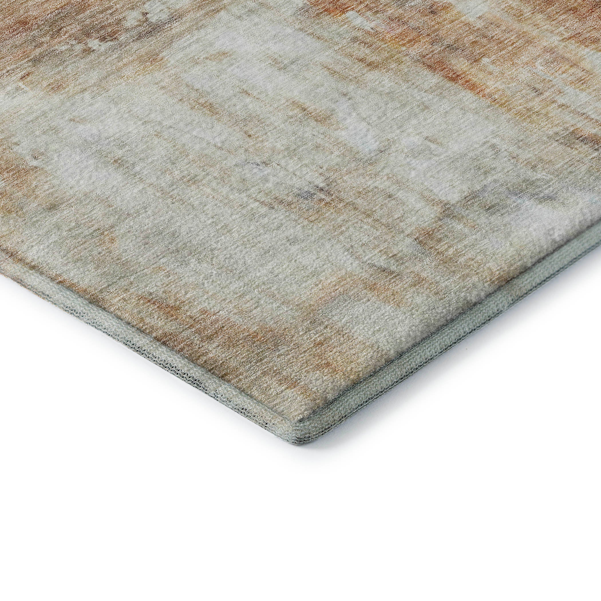 Lima Machine Washable Transitional Copper Orange Rug 1'8" x 2'6" #shape_Rectangle