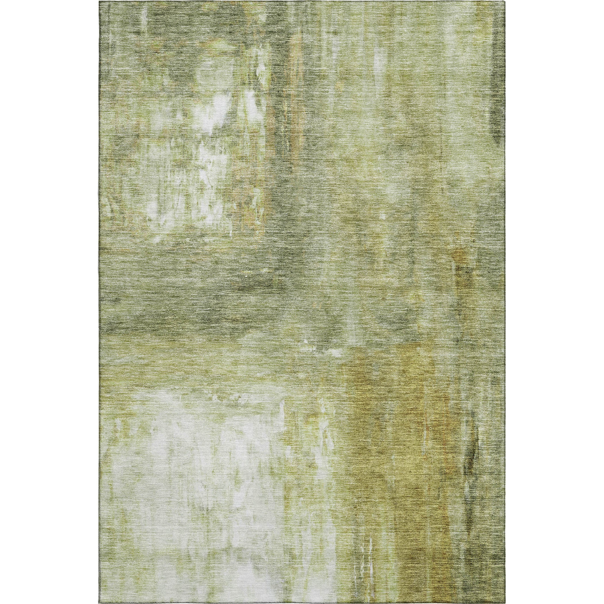 Lima Machine Washable Transitional Sage Green Rug 2'6" x 3'10" #shape_Rectangle