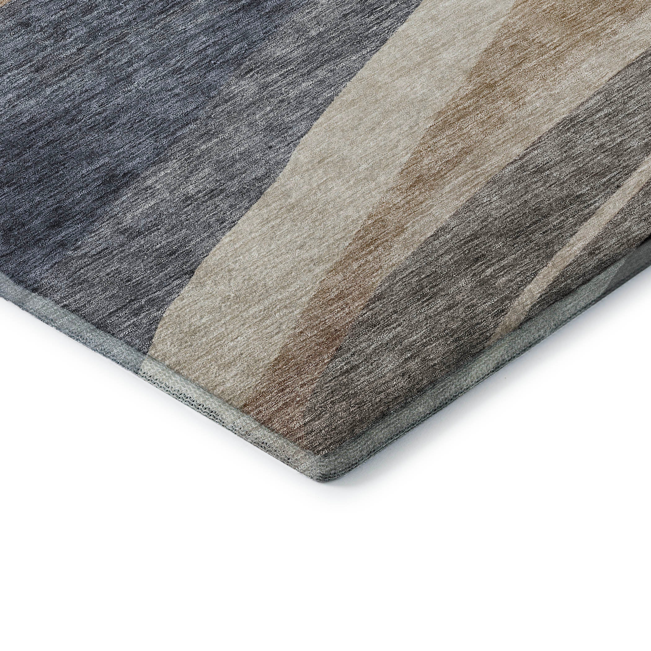 Split Machine Washable Transitional Blue Rug 1'8" x 2'6" #shape_Rectangle