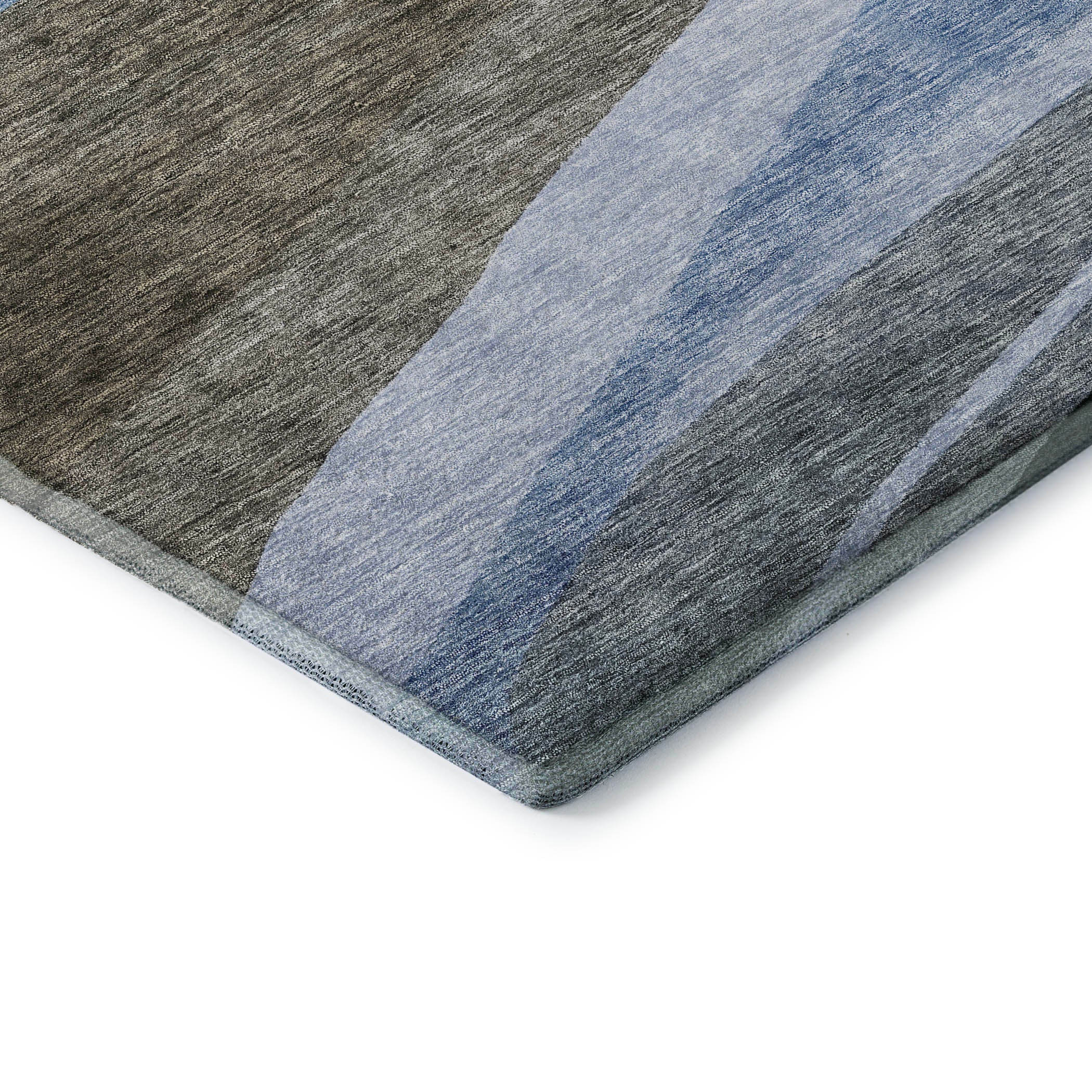 Split Machine Washable Transitional Brown Rug 1'8" x 2'6" #shape_Rectangle