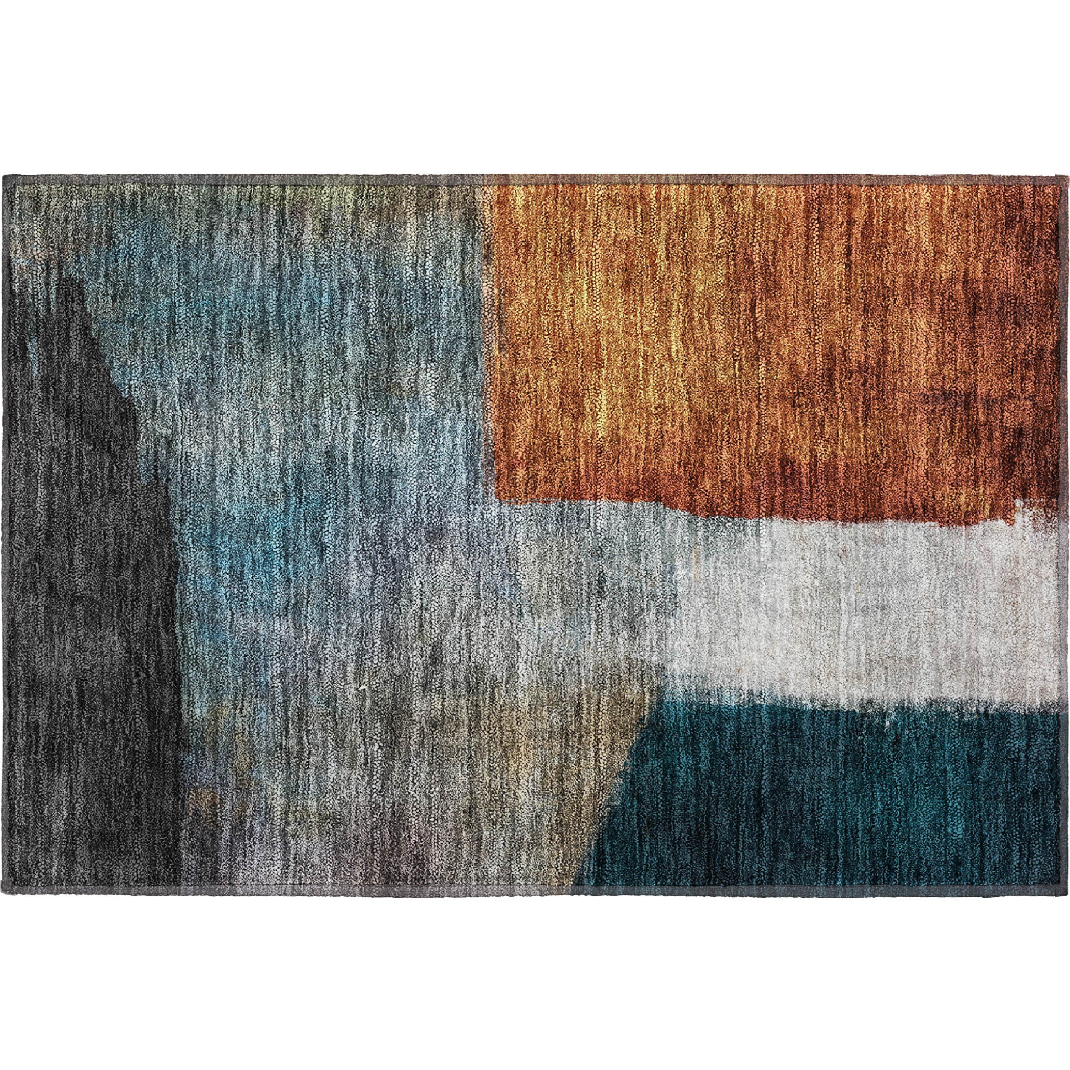 Siena Machine Washable Transitional Copper Orange Rug 1'8" x 2'6" #shape_Rectangle
