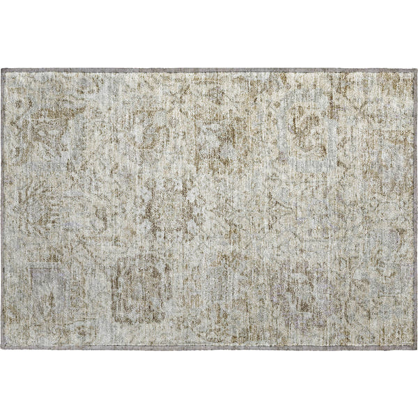 Colombo Machine Washable Traditional Ivory Rug 1'8" x 2'6"