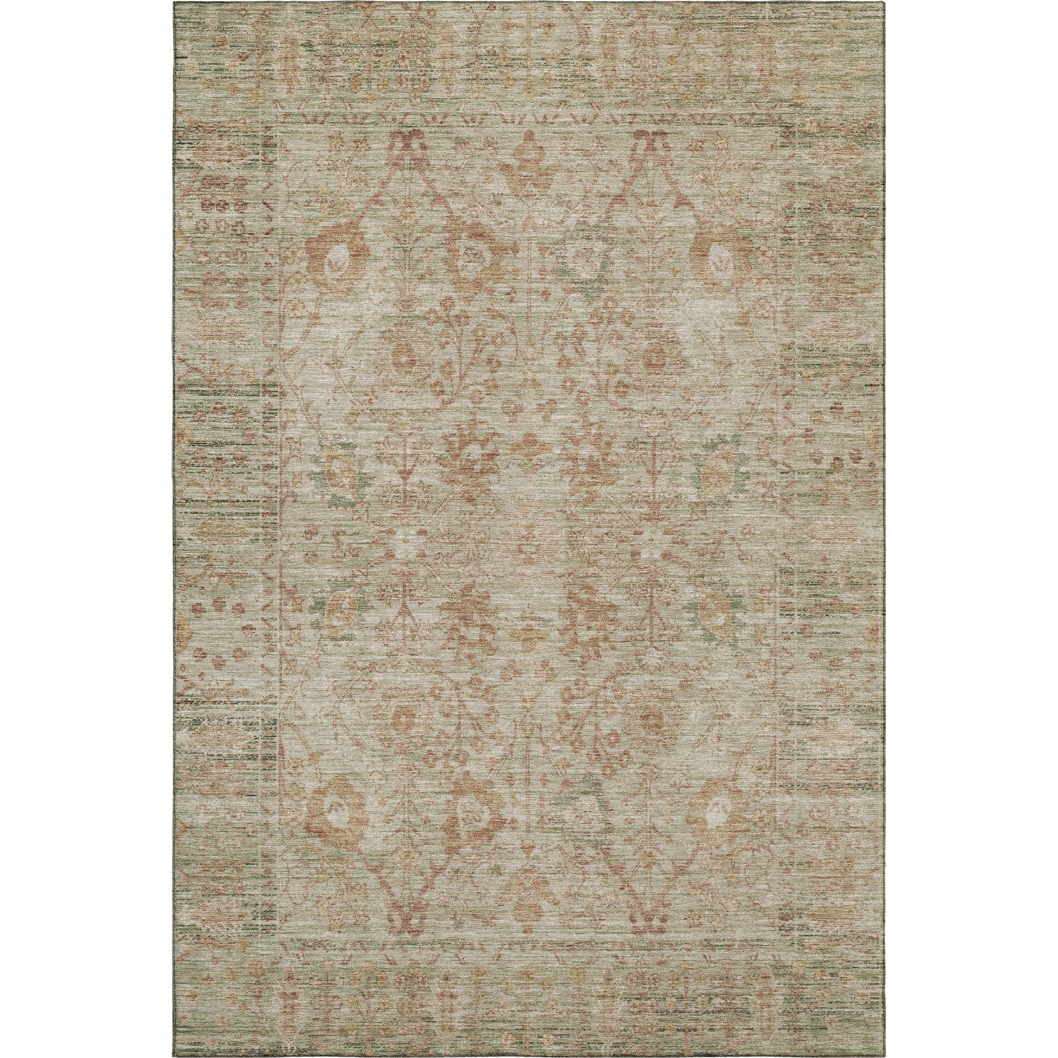 Marrakech Machine Washable Traditional Beige Brown Rug 2'6" x 3'10" #shape_Rectangle