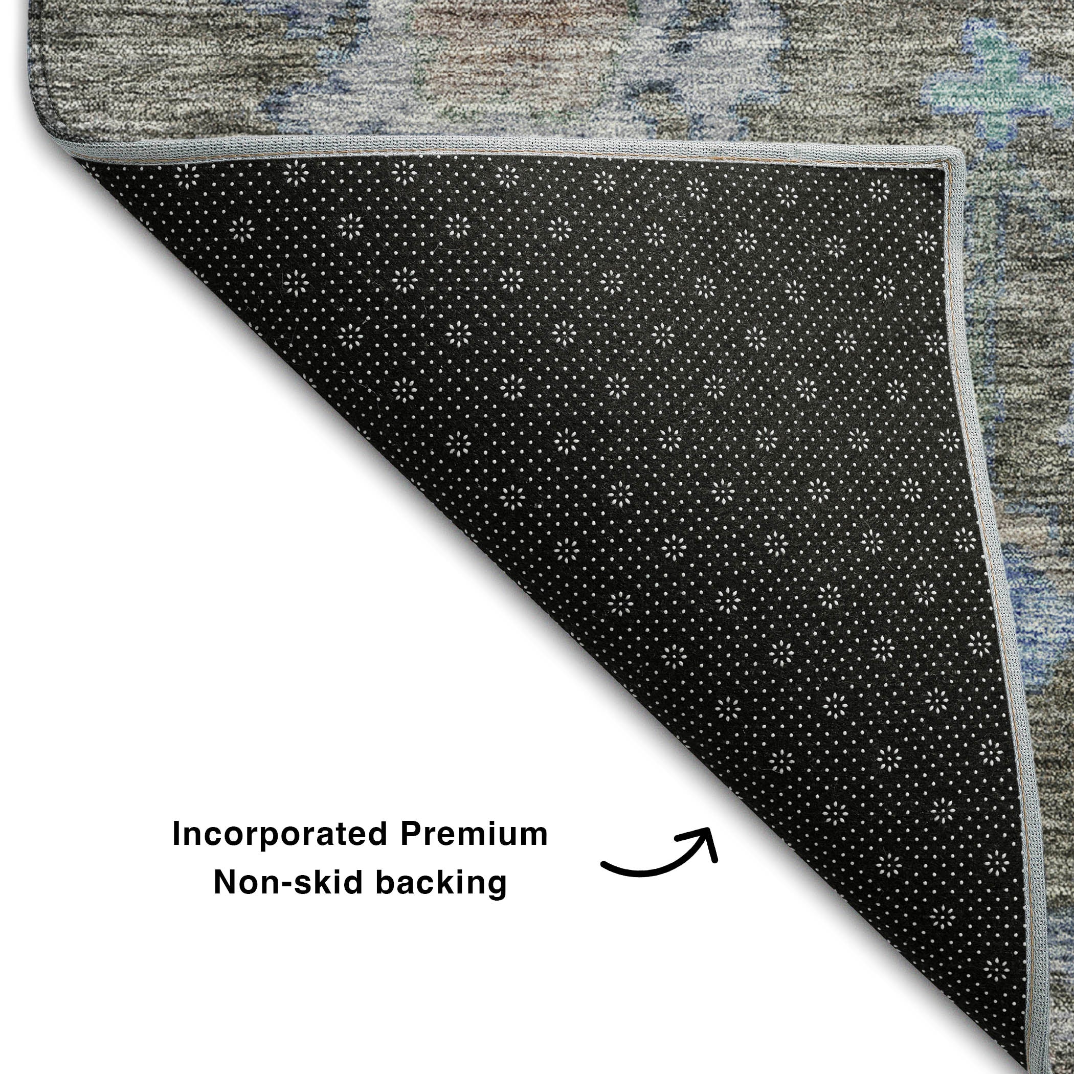 Dubrovnik Machine Washable Traditional Taupe Brown Rug 1'8" x 2'6" #shape_Rectangle