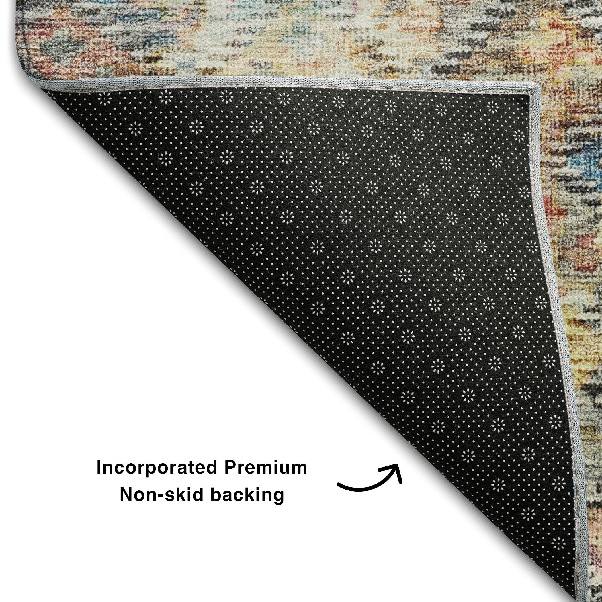Mostar Machine Washable Traditional Gold Rug 1'8" x 2'6" #shape_Rectangle
